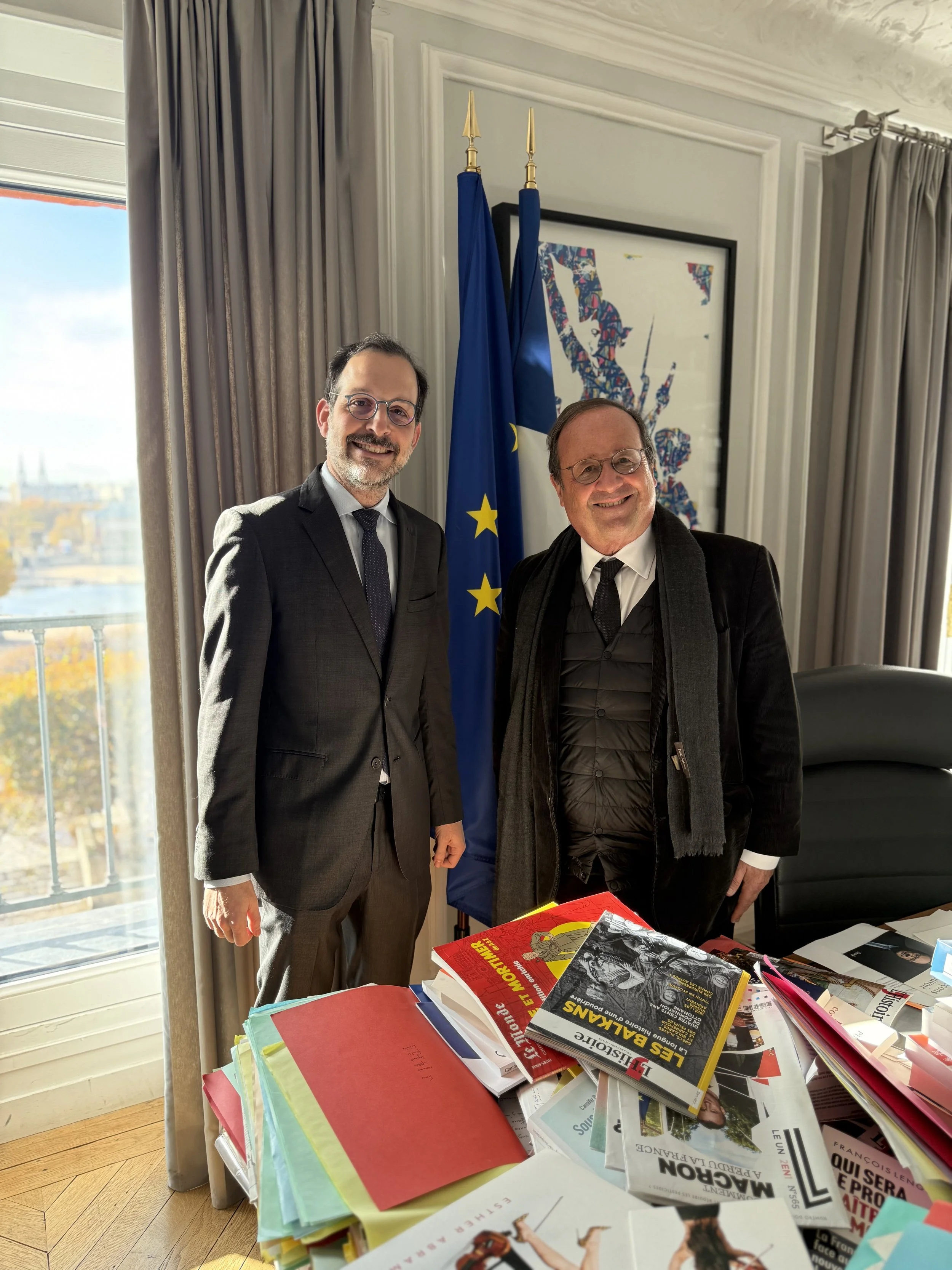 Rencontre avec l'ancien président François Hollande