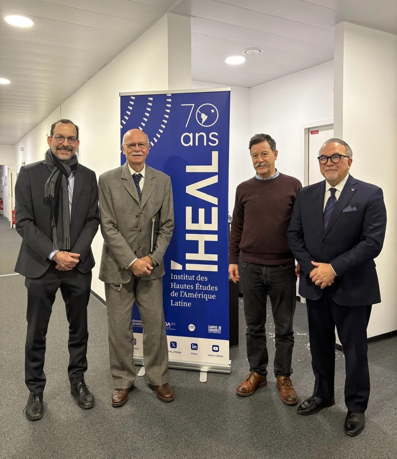 Le 14 du mois en cours s&rsquo;est tenue une r&eacute;union de travail au si&egrave;ge de l&rsquo;Institut des Hautes &Eacute;tudes de l&rsquo;Am&eacute;rique latine (IHEAL) de l&rsquo;Universit&eacute; Sorbonne Nouvelle, ayant pour objectif d&rsquo;
