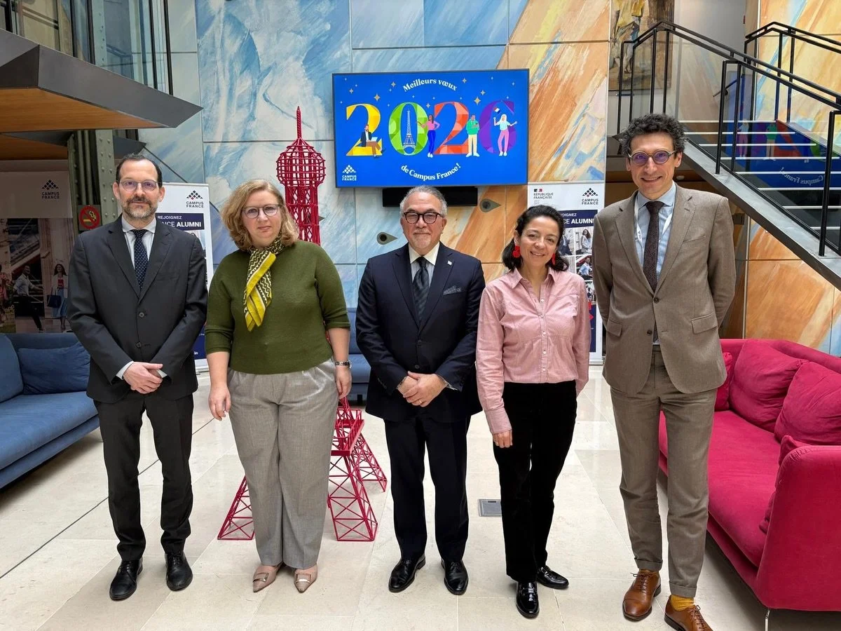 Le 28 janvier dernier, l&rsquo;ambassadeur David Puig et le conseiller Alberto Villarroel ont tenu une r&eacute;union fructueuse au si&egrave;ge de Campus France sur la coop&eacute;ration universitaire entre la R&eacute;publique dominicaine et la Fra