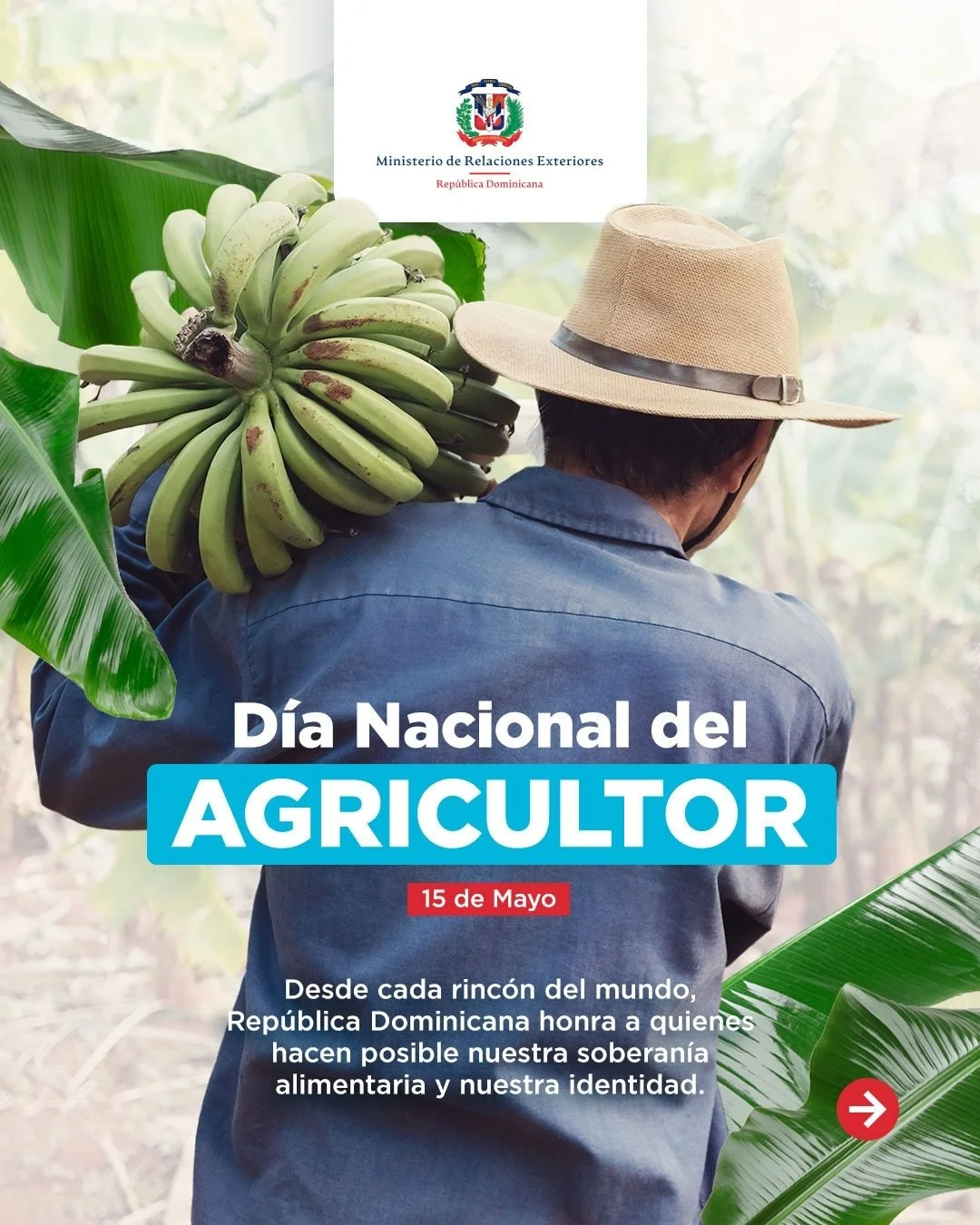 Repost from @mirexrd
&bull;
🌱🇩🇴 En el D&iacute;a Nacional del Agricultor reconocemos a hombres y mujeres que con esfuerzo y dedicaci&oacute;n, fortalecen la seguridad alimentaria, impulsan la econom&iacute;a nacional y proyectan la calidad de nues