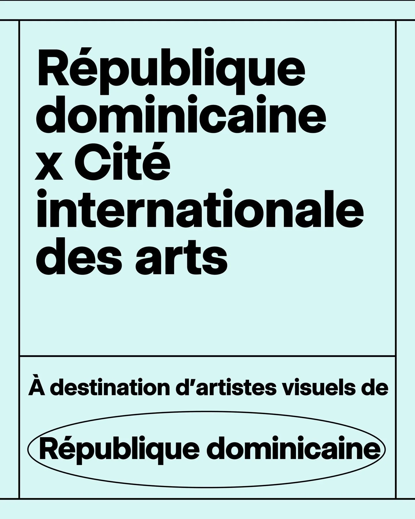 Repost from @citedesartsparis
&bull;
&rarr; APPEL &Agrave; CANDIDATURES ⁠
⁠
↘︎ L&rsquo;Ambassade de la R&eacute;publique dominicaine en France et la Cit&eacute; internationale des arts, avec le soutien de Banco de Reservas de la Rep&uacute;blica Domi