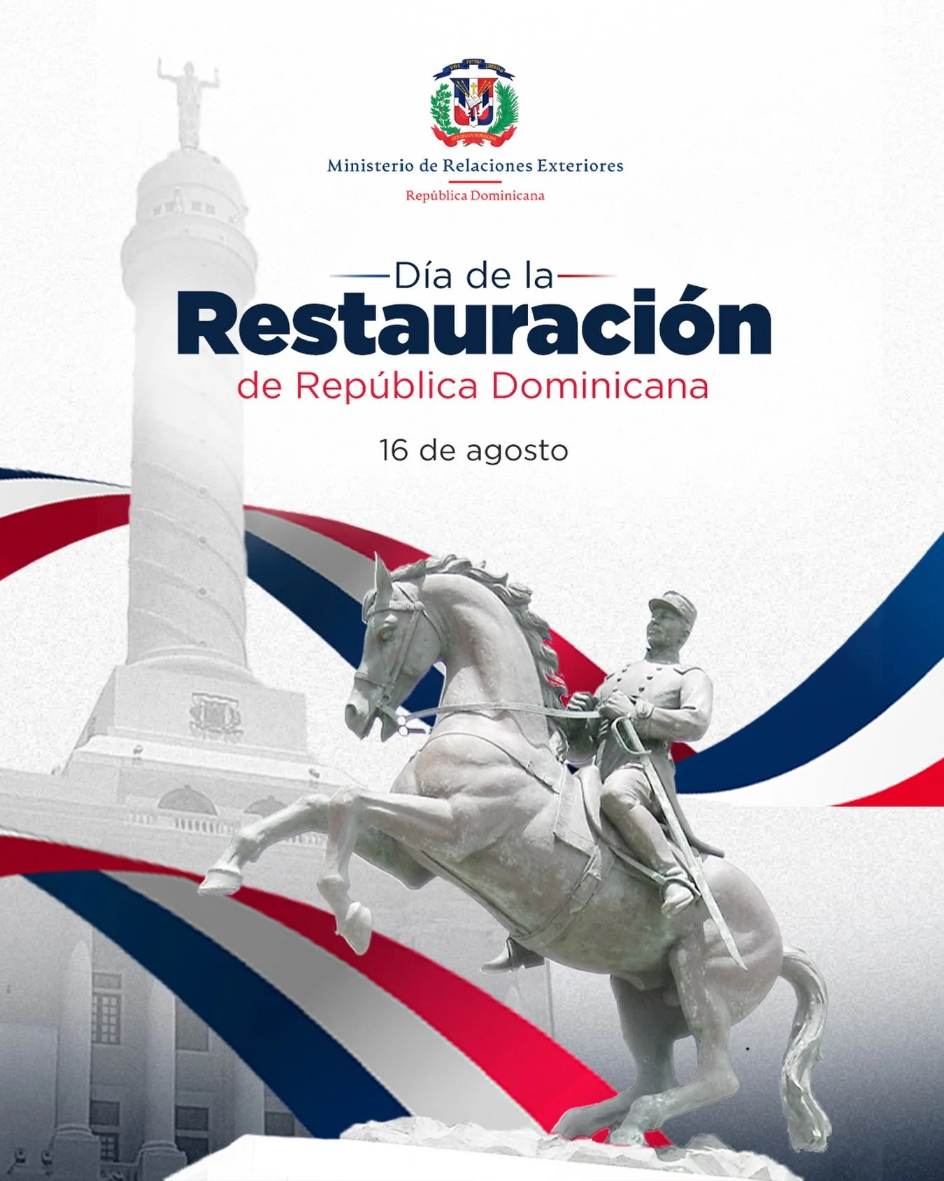 &iexcl;163 a&ntilde;os de la gesta patri&oacute;tica que marc&oacute; nuestra libertad! 🇩🇴✨ 

Hoy conmemoramos el D&iacute;a de la Restauraci&oacute;n, un hito trascendental donde heroicos dominicanos, bajo el liderazgo de Gregorio Luper&oacute;n, 