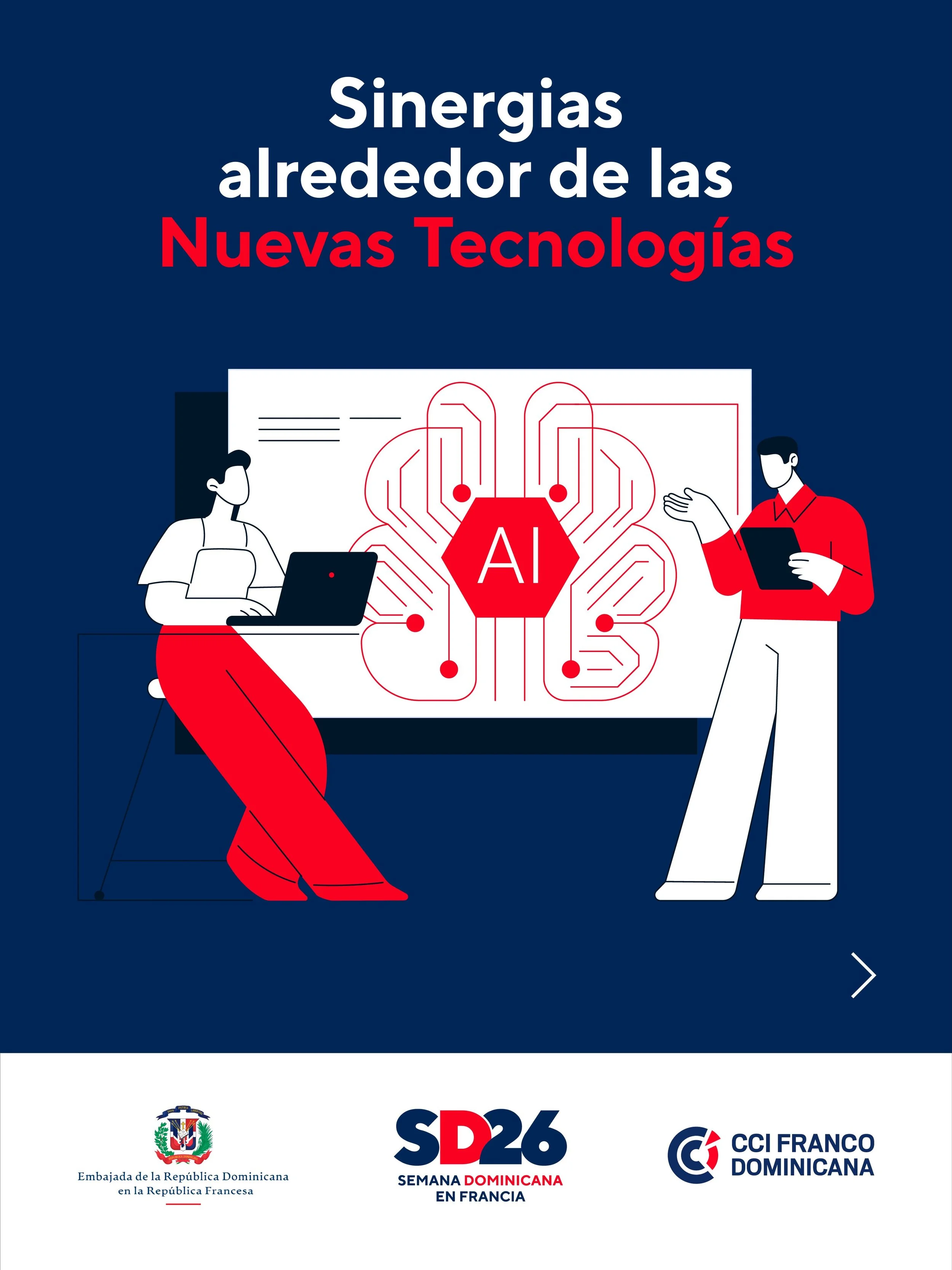 🤖 Sinergias alrededor de las nuevas tecnolog&iacute;as
 
La Rep&uacute;blica Dominicana avanza con paso firme para convertirse en el centro tecnol&oacute;gico del Caribe:
 
🔹 Acuerdo con NVIDIA para la Estrategia Nacional de Inteligencia Artificial