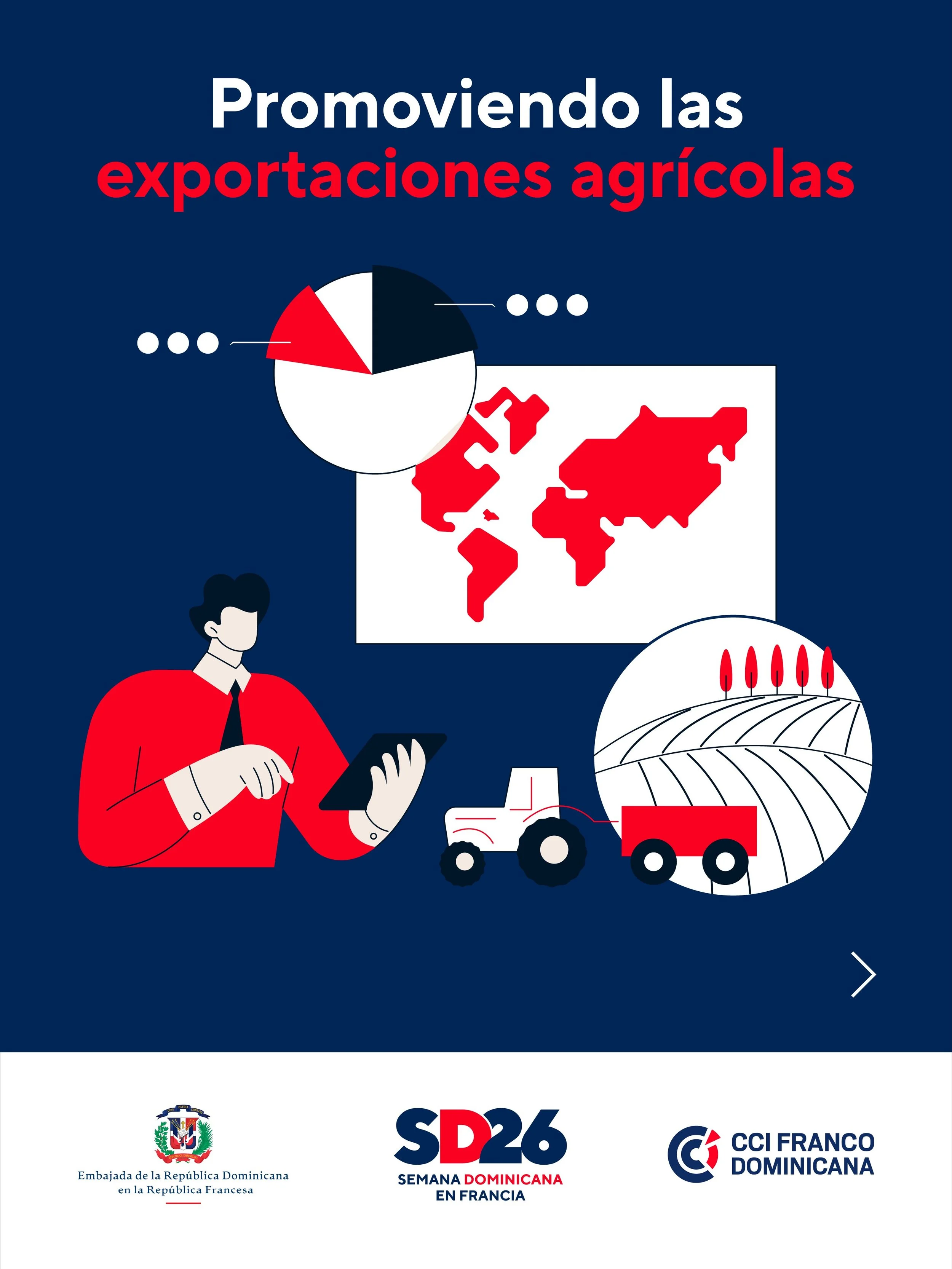 🌱 Promoviendo las exportaciones agr&iacute;colas

En 2025, la Rep&uacute;blica Dominicana export&oacute; US$55.03 millones a Francia. Nuestro banano 🍌, cacao 🍫, aguacate 🥑 y mango 🥭 ya son reconocidos y apreciados en el mercado franc&eacute;s.

