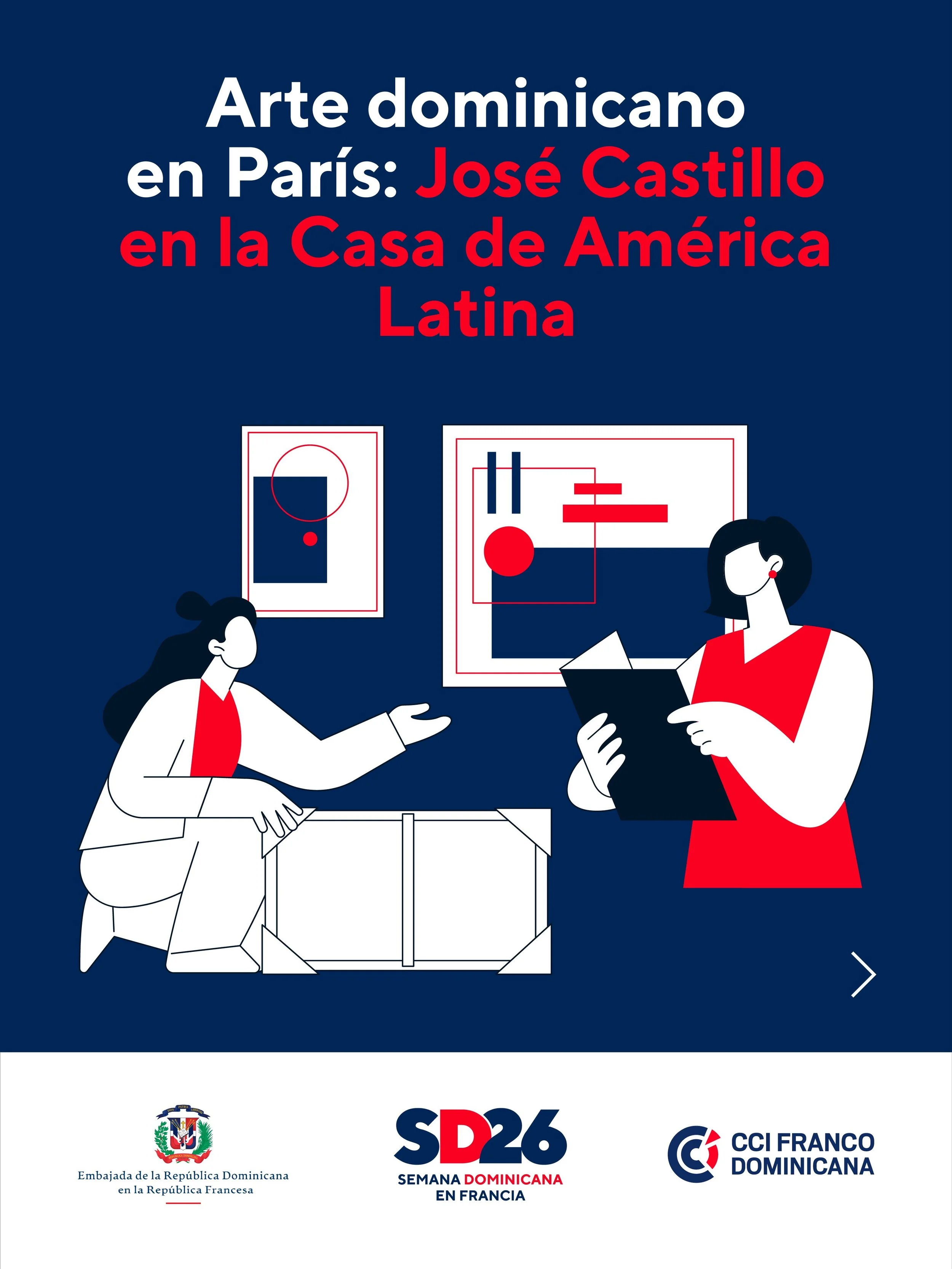 🎨 Arte dominicano en Par&iacute;s: Jos&eacute; Castillo en la Casa de Am&eacute;rica Latina
 
En el marco de la Semana Dominicana en Francia 2026, junto a la Asociaci&oacute;n Jos&eacute; Castillo, rendimos homenaje al artista dominicano Jos&eacute;