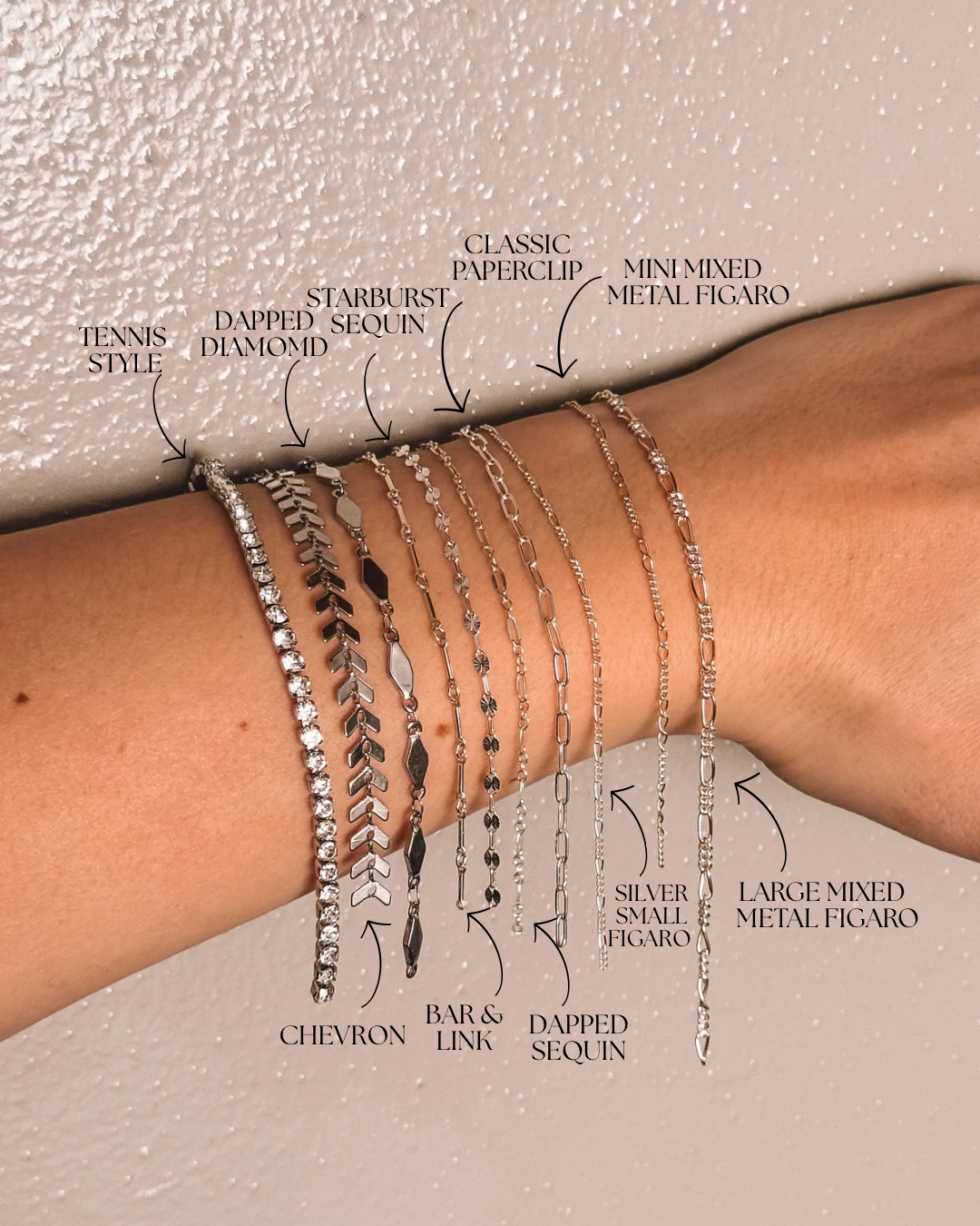 Sterling Silver & Stainless Steel Bracelet