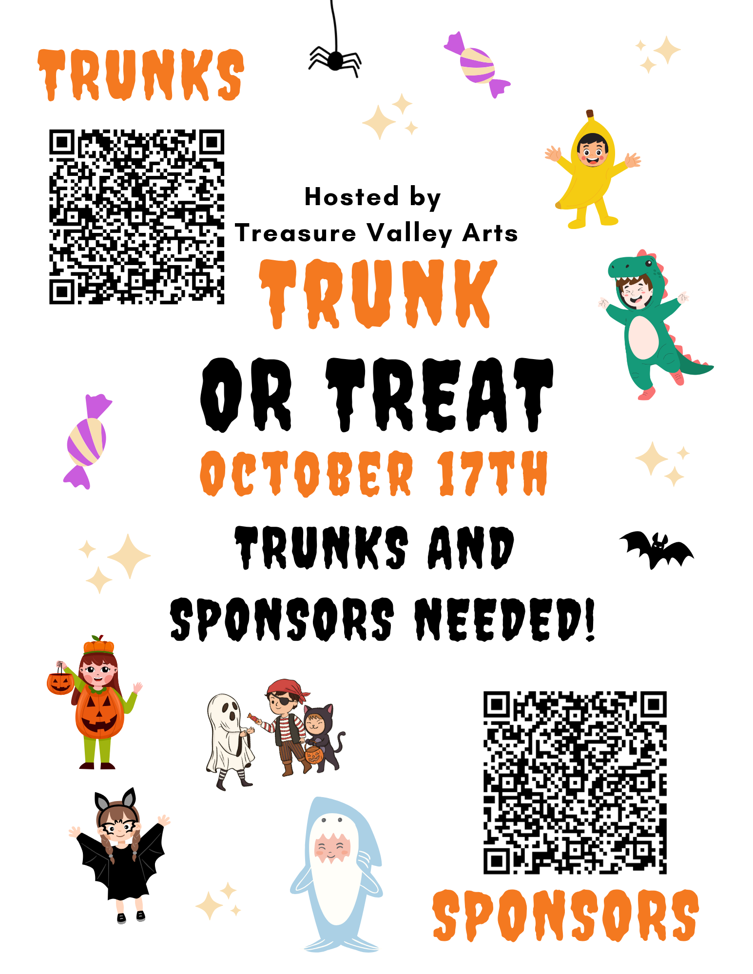Trunk or Treat Trunks and Sponsors