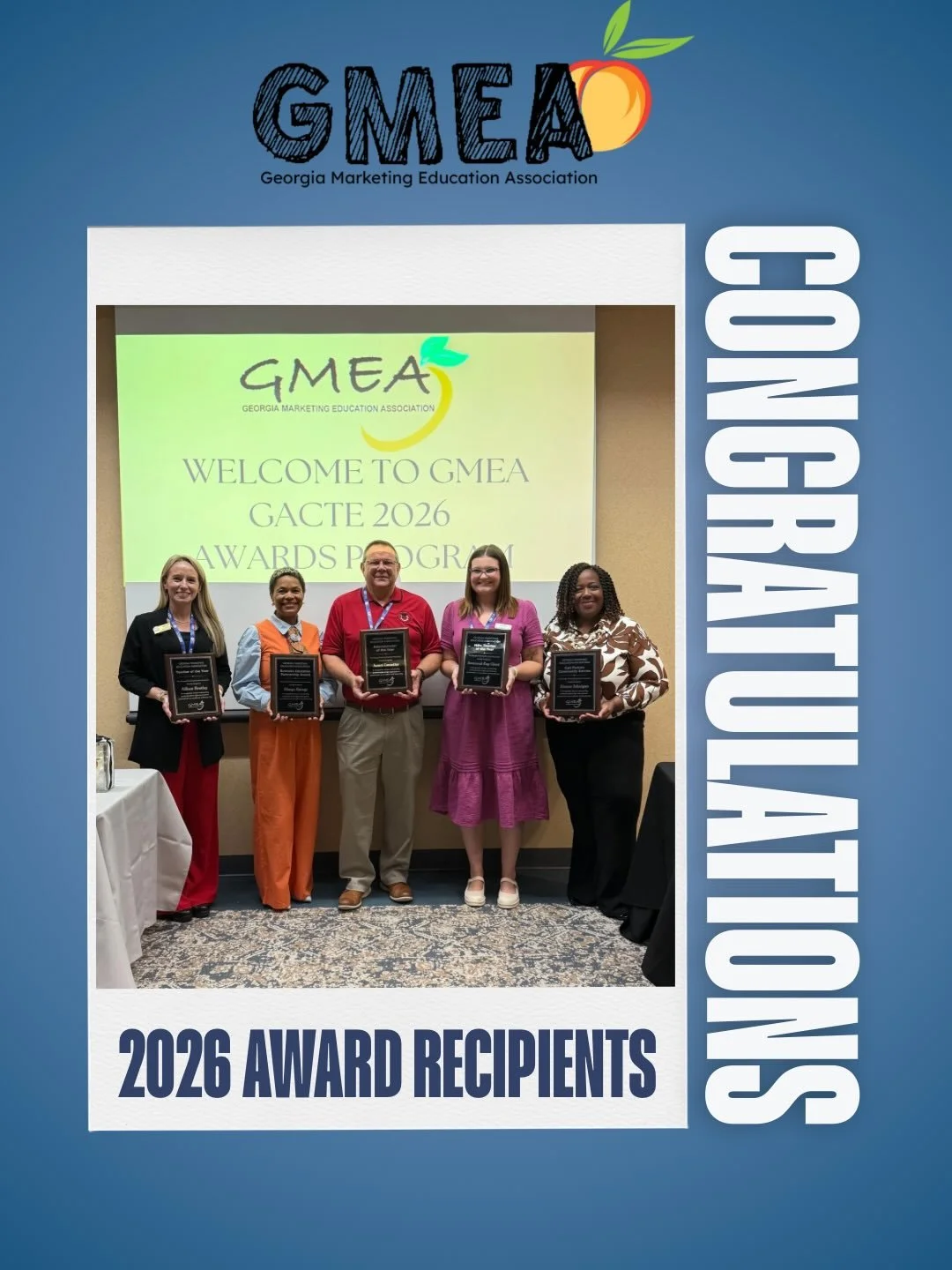 Celebrating excellence at the GMEA 2026 Awards Session! Congratulations to all of this year&rsquo;s award recipients for your hard work, dedication, and outstanding impact in marketing education and leadership. Your accomplishments inspire us all. 


