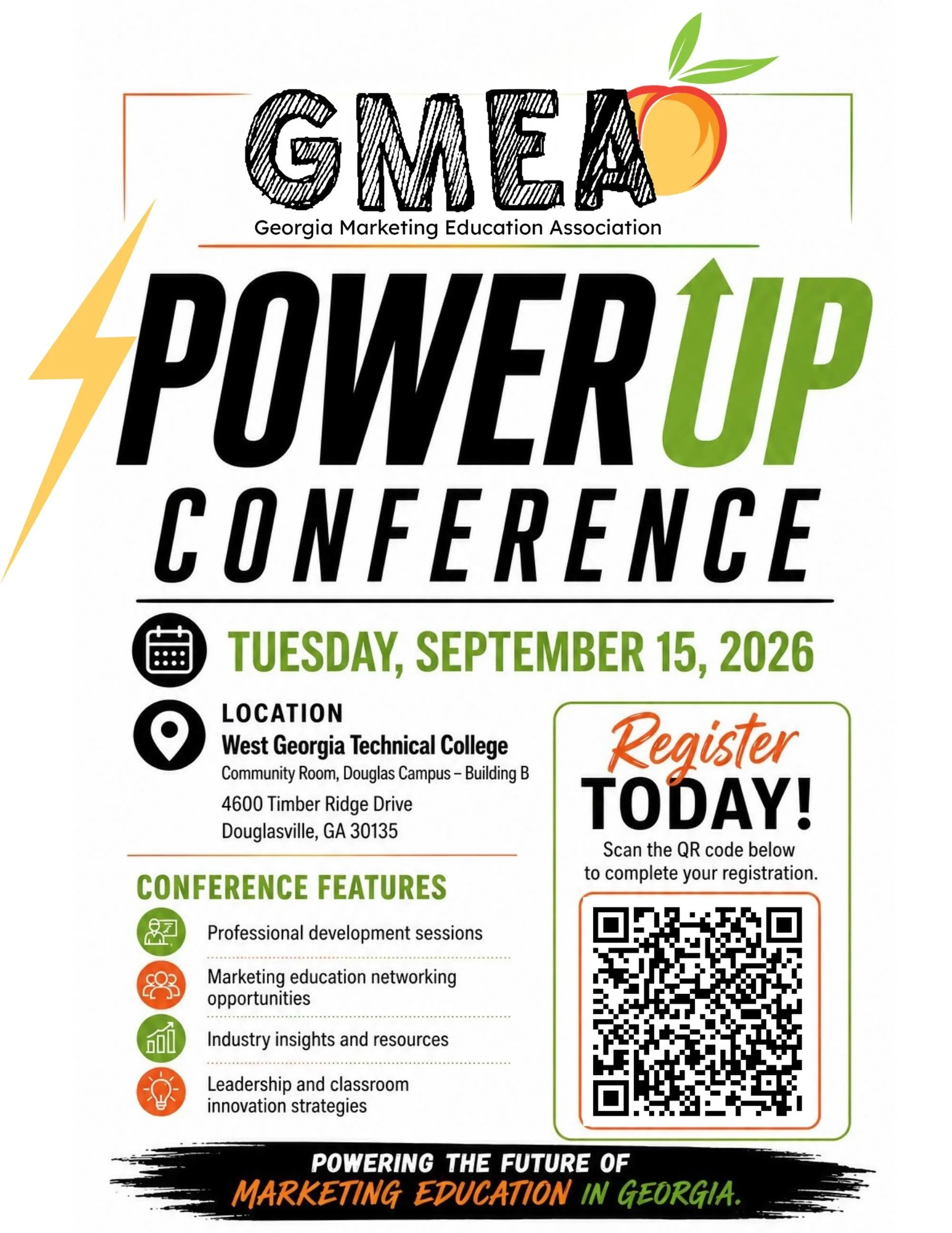 SAVE THE DATE! Mark your calendars for GMEA PowerUP Conference on Tuesday, September 15, 2026! Registration is now Open! Check Bio for link&hellip;..

#CTAEDelivers #GACTE2026 #GMEAxGACTE