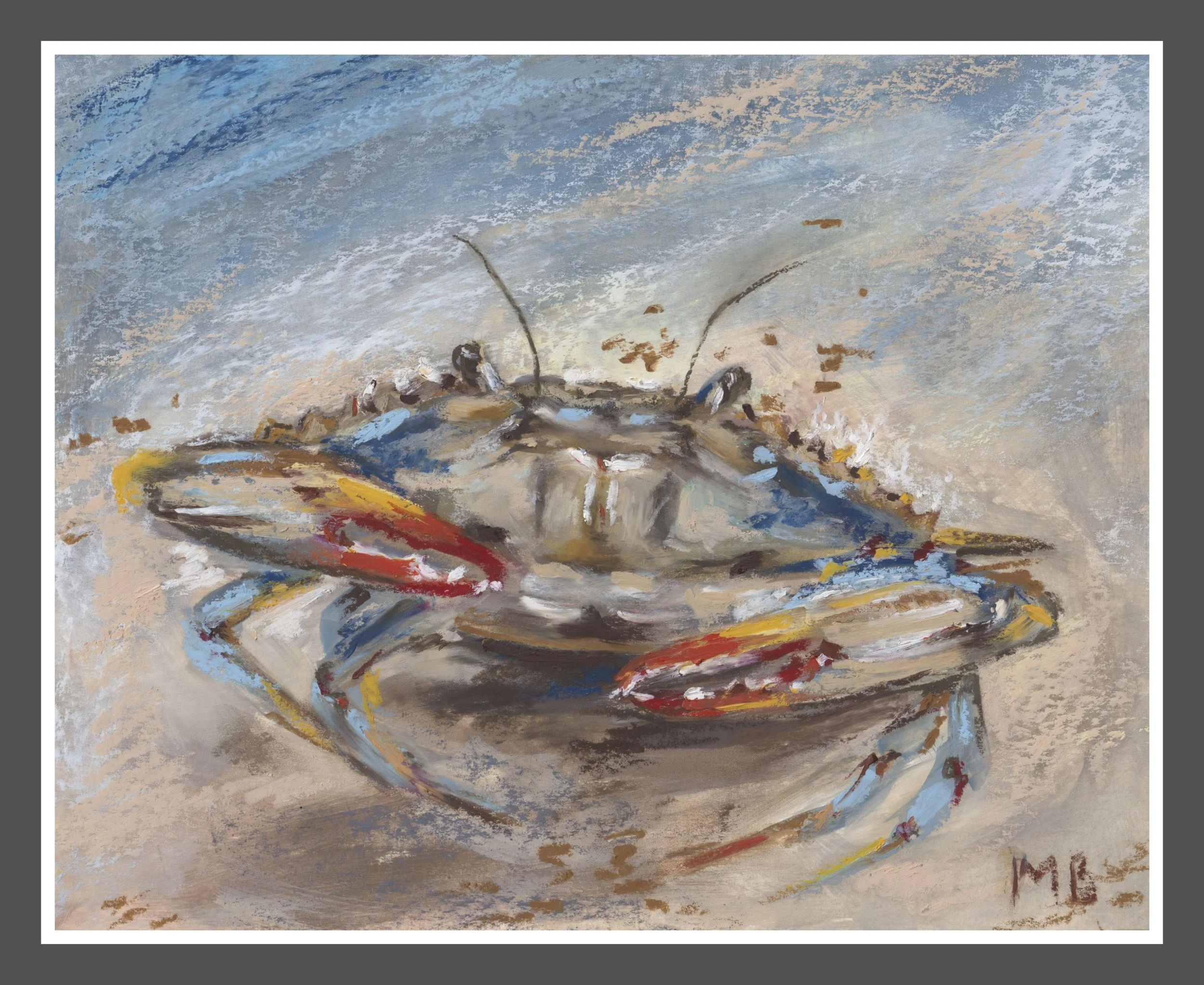 Blue Crab 10x8"w boarder.jpg