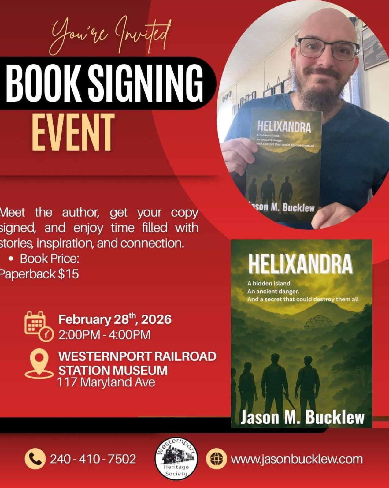 Book Signing at the Westernport Railroad Station Museum