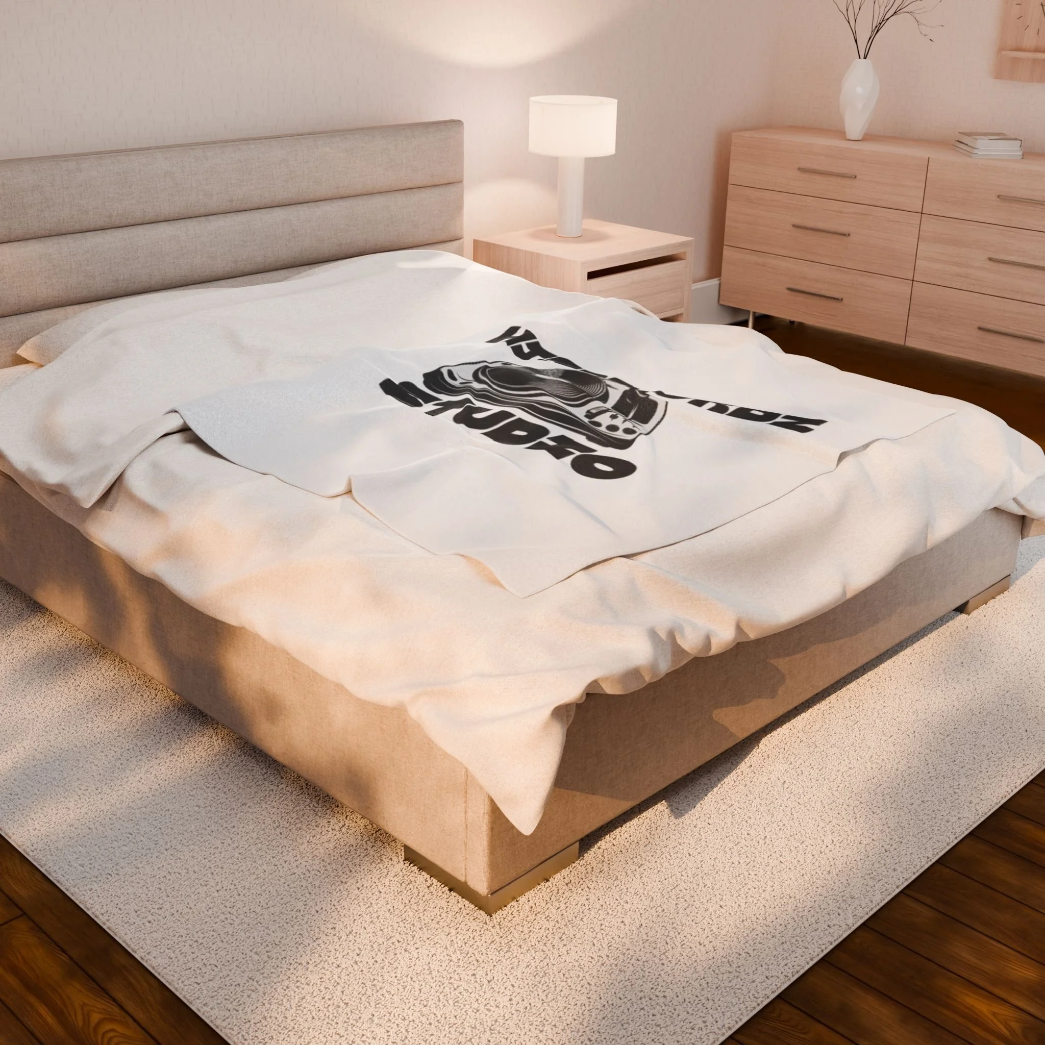 Studio Turntable Plush Blanket — HITRECORDZ Studio Velveteen Throw