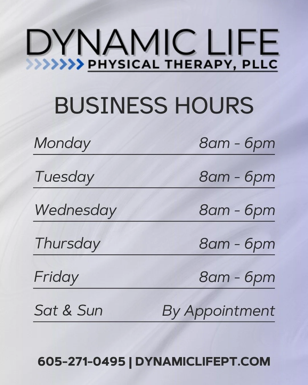 🚨 Dynamic Life PT is OFFICIALLY OPEN! 🚨
We’re thrilled to begin serving the Sioux Falls community - starting NOW!
✅ No waitlists. No delays.
Be seen within 72 hours, guaranteed.
Your care can’t wait - and now, it doesn’t have to