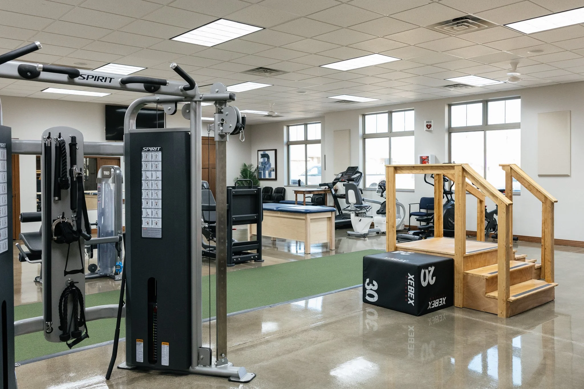 Dynamic Life PT Clinic, open space with Physical Therapy Equipment