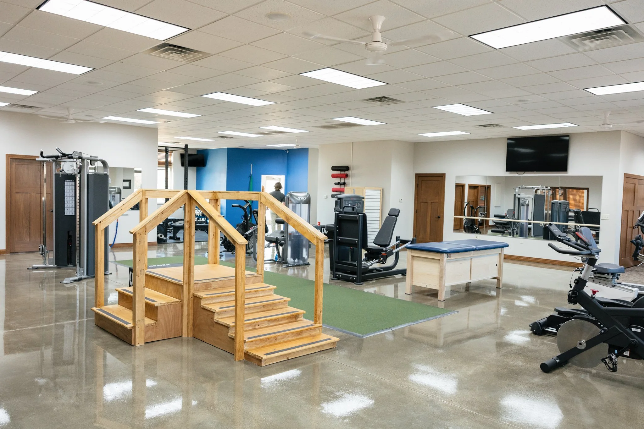 Dynamic Life PT Clinic, open space with Physical Therapy Equipment