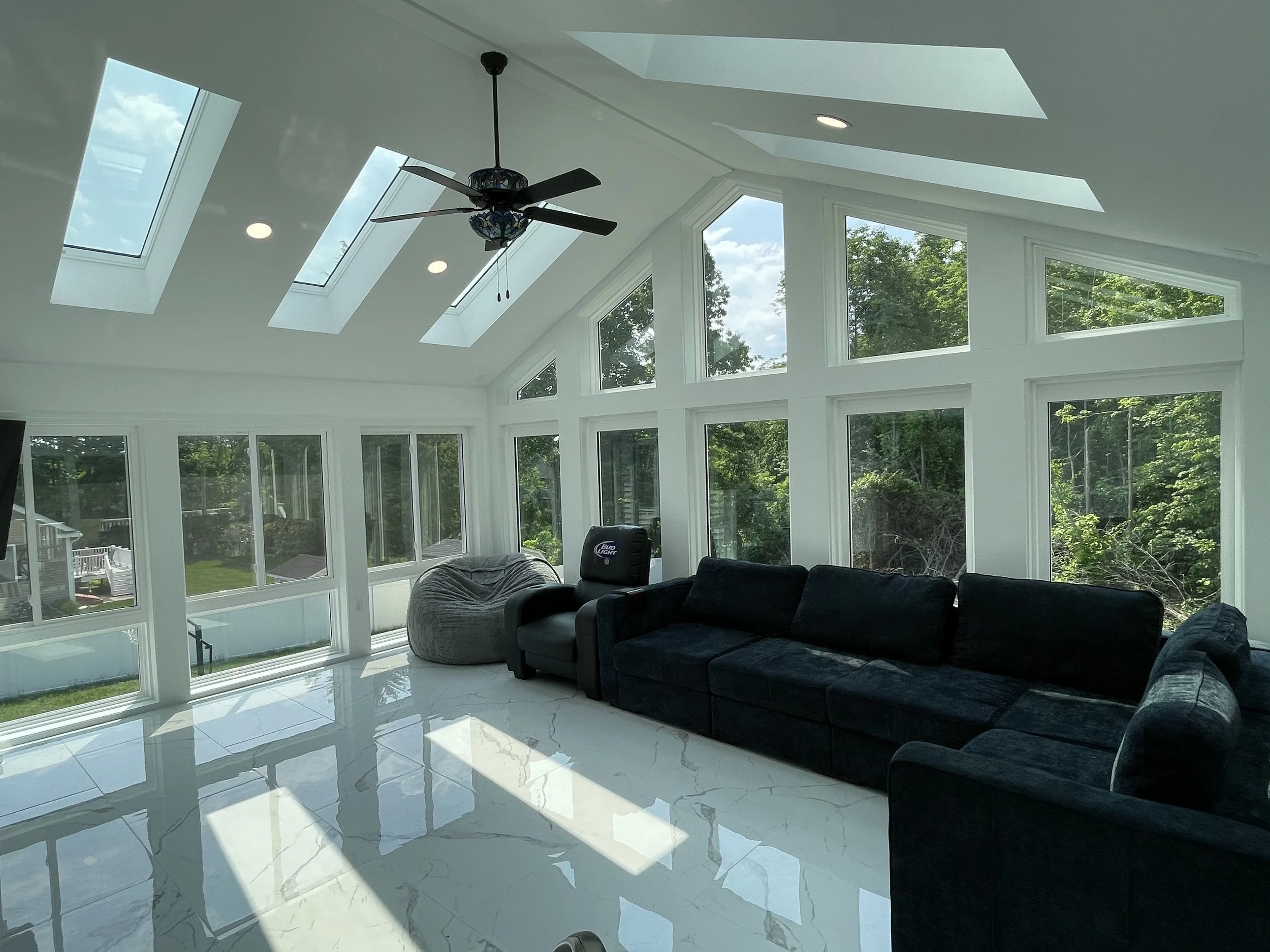 4 Season sunroom with skylights Dracut, MA