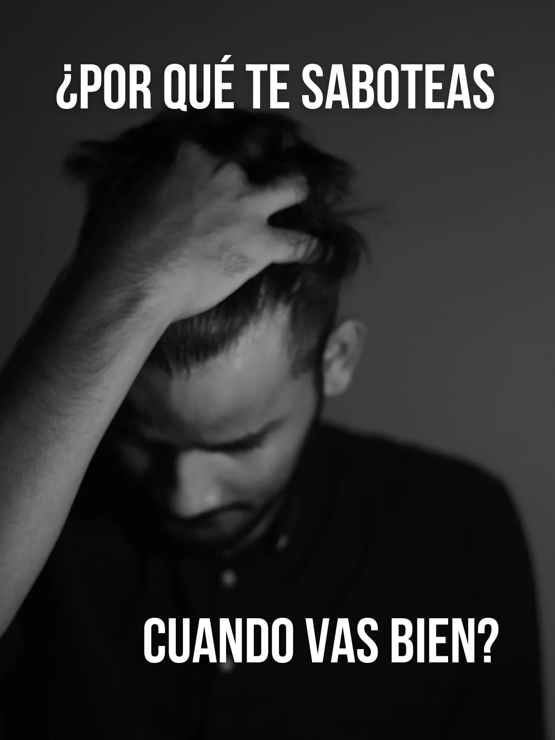 &iquest;Por qu&eacute; te saboteas justo cuando vas bien?

Llevas dos semanas sin beber.
Est&aacute;s bien.
Tu familia est&aacute; tranquila.
T&uacute; est&aacute;s orgulloso.

Y de repente, caes.

&iquest;Por qu&eacute;?

Porque tu mente no sabe viv
