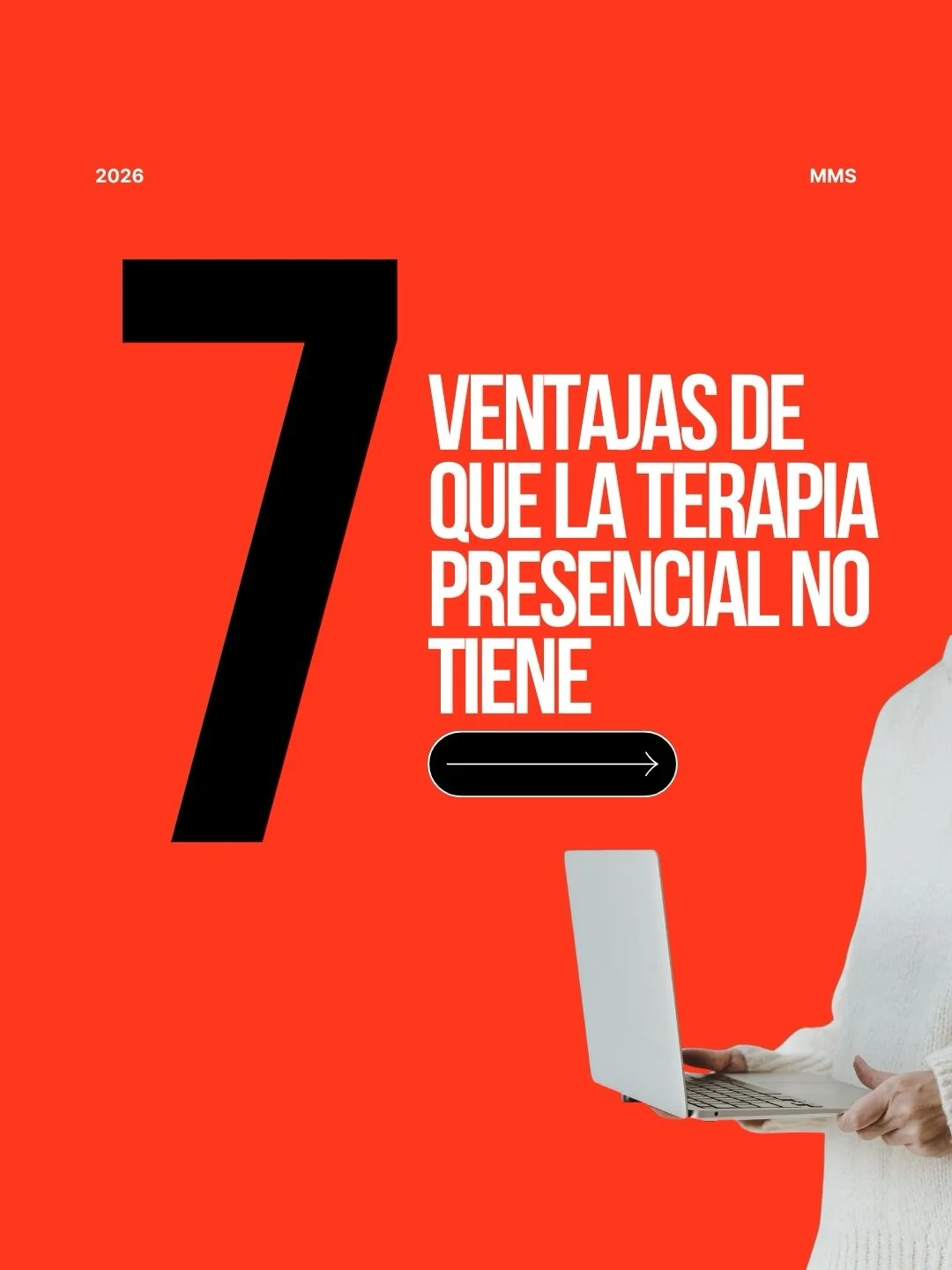 MMS es online.

Y eso no es una limitaci&oacute;n.

Es una ventaja.

Aqu&iacute; est&aacute;n las 7 ventajas que presencial NO tiene. 👉

(La n&uacute;mero 4 es la que m&aacute;s valora la gente)

#MuchoMejorSin #MMSOnline #TerapiaOnline #7Ventajas #