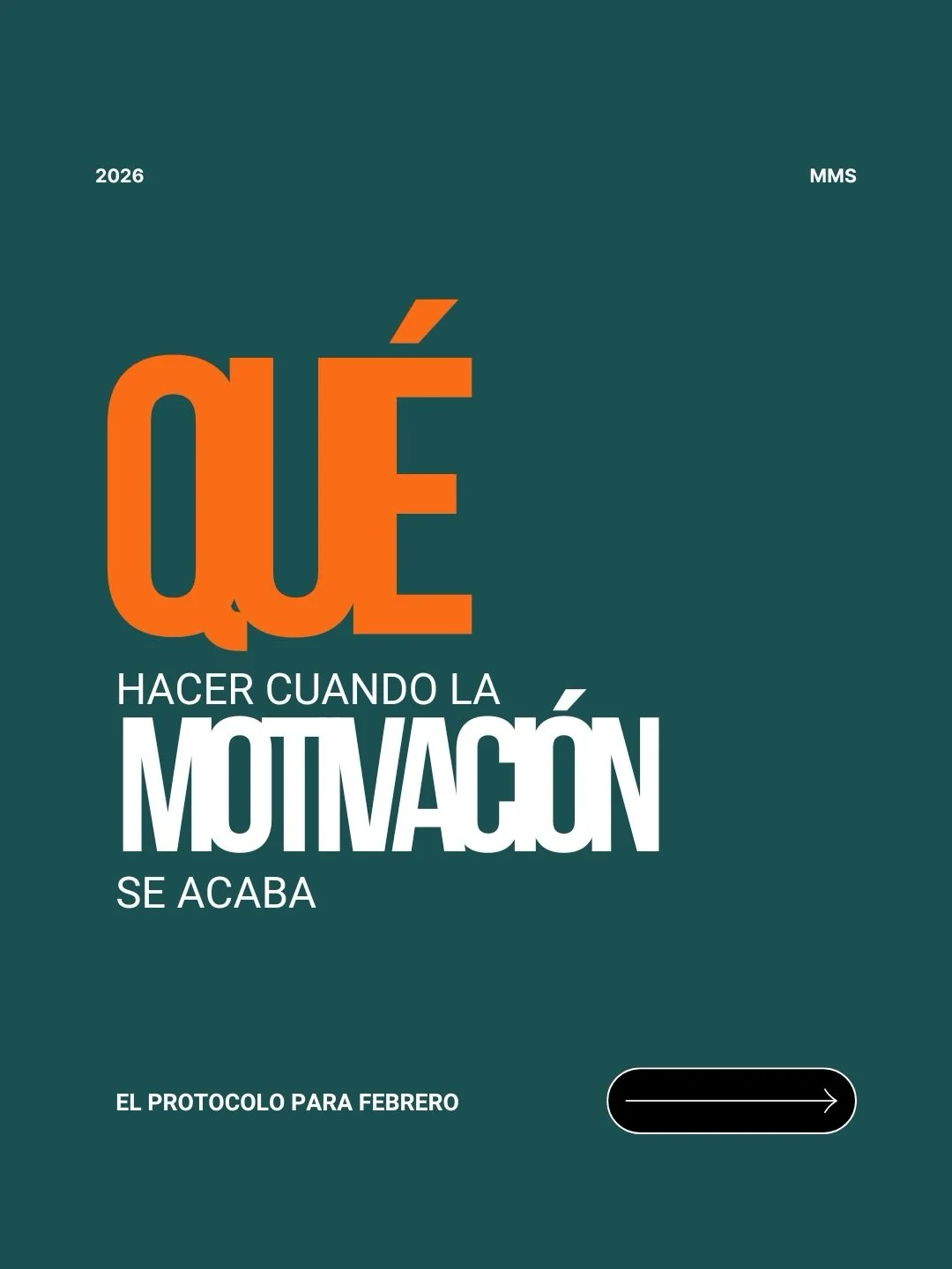 Febrero es el mes donde la motivaci&oacute;n se acaba.

Y nadie te dice qu&eacute; hacer cuando eso pasa.

Aqu&iacute; est&aacute; el protocolo. 👉

(El paso 3 es el que m&aacute;s me ayud&oacute;)

#MuchoMejorSin #CuandoLaMotivaci&oacute;nSeAcaba #P