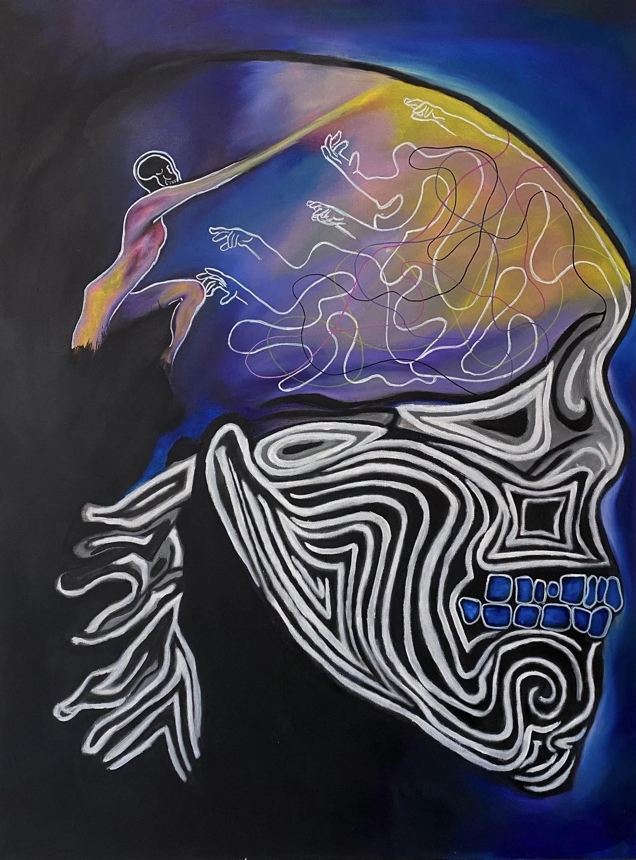 "The Only Way Out Is Through"
Oil Paint on Canvas