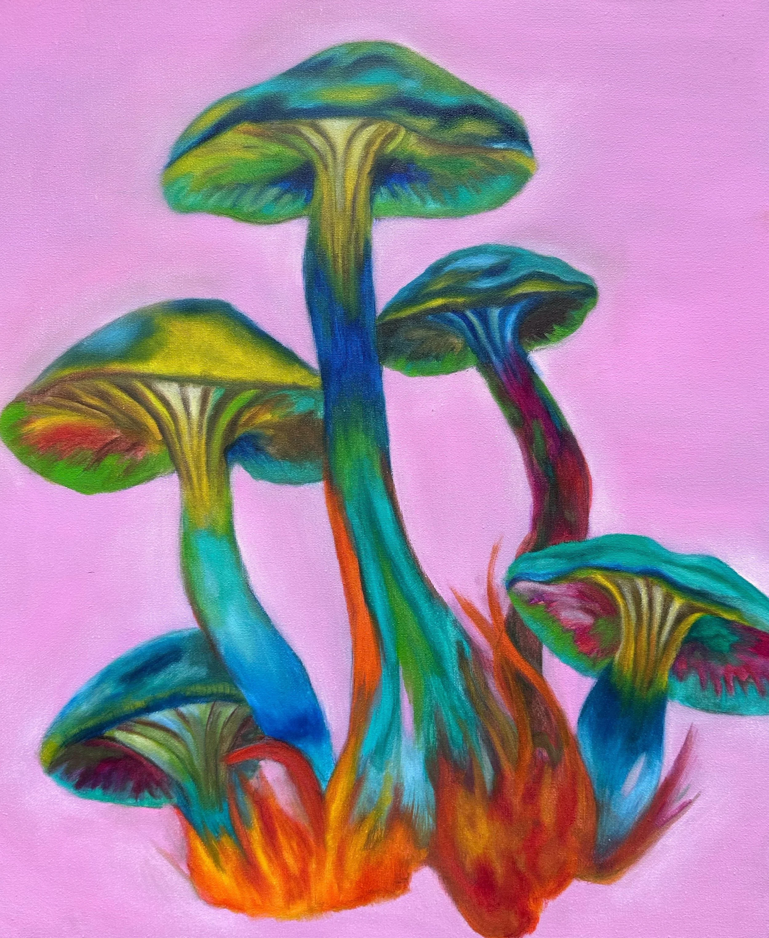 "Shroomies" 
Oil Paint on Canvas
