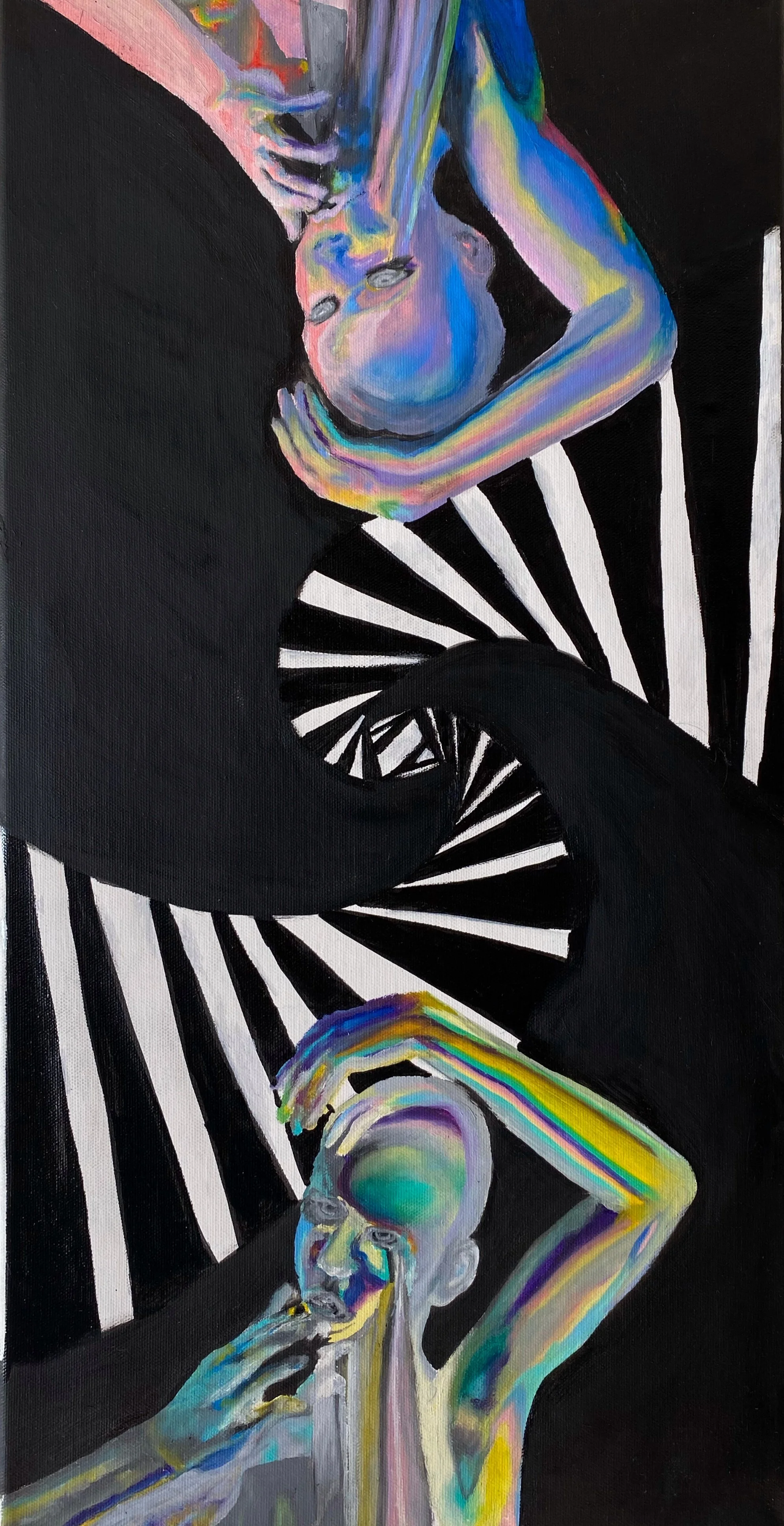 "Manipulation"
Acrylic Paint Pen and Oil Paint on Canvas