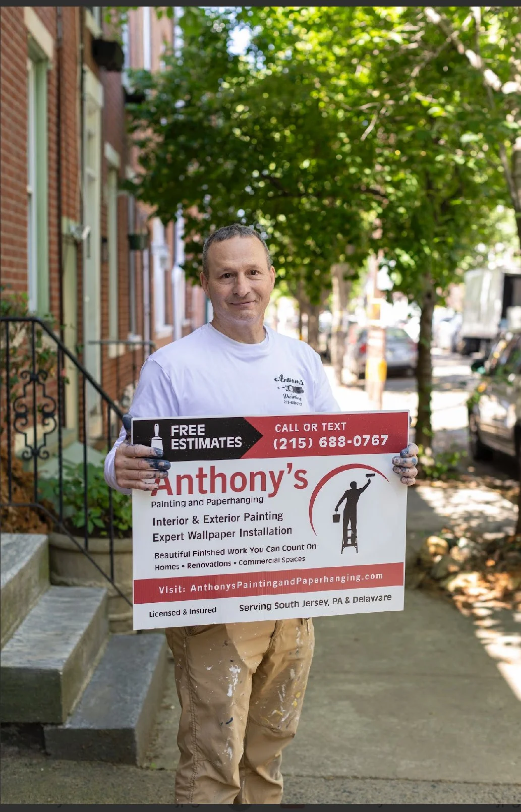 Anthony Mastrando, owner of Anthony's Painting and Paperhanging