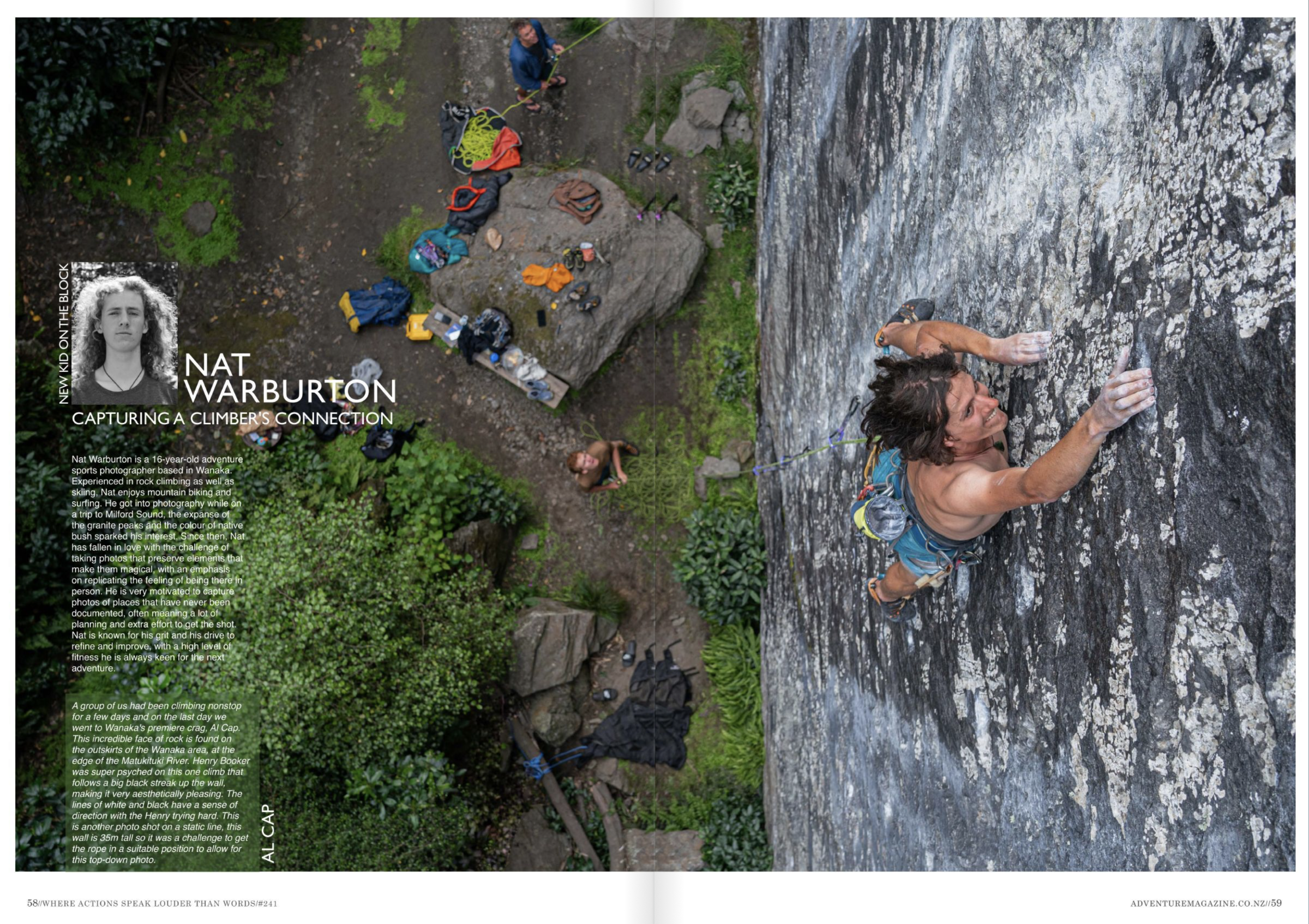 Henry Booker climbing Cocaine (29) Alcap Wanaka