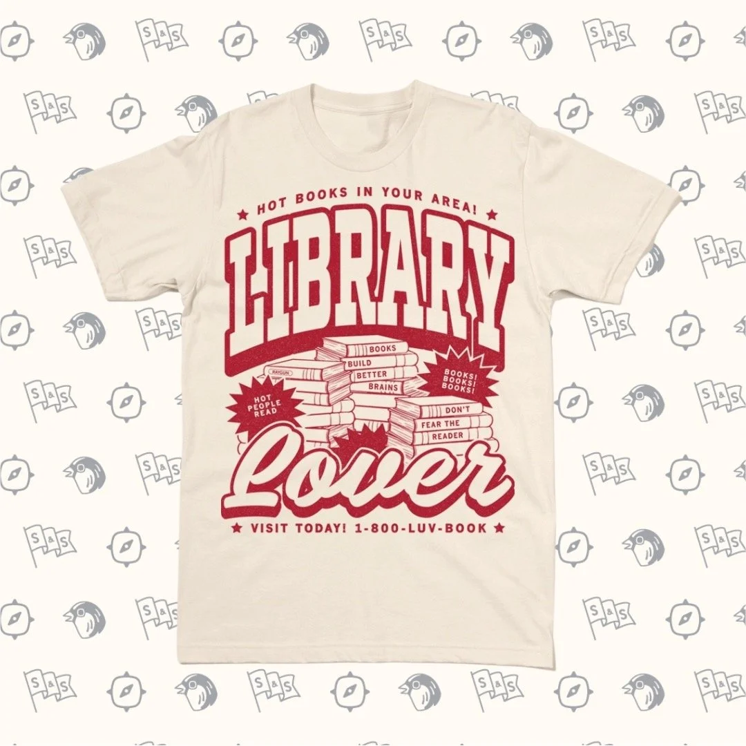 New in the shop ❤️
The Library Lover t-shirt.
For your favorite reader.
(Or yourself. We won&rsquo;t tell.) 📚🔥
#ValentinesGift #LibraryLover #newintheshop