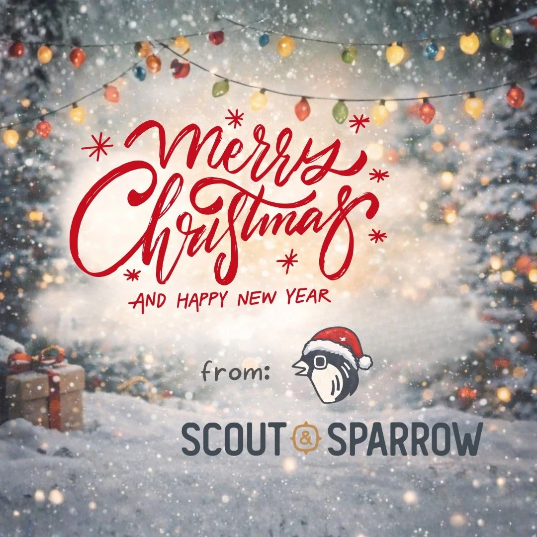 Merry Christmas from Scout &amp; Sparrow -
Today feels like a good moment to say thank you. Thank you for choosing small, for stopping by our little shop, and for supporting what we&rsquo;re building. Your support this season has meant more than we c