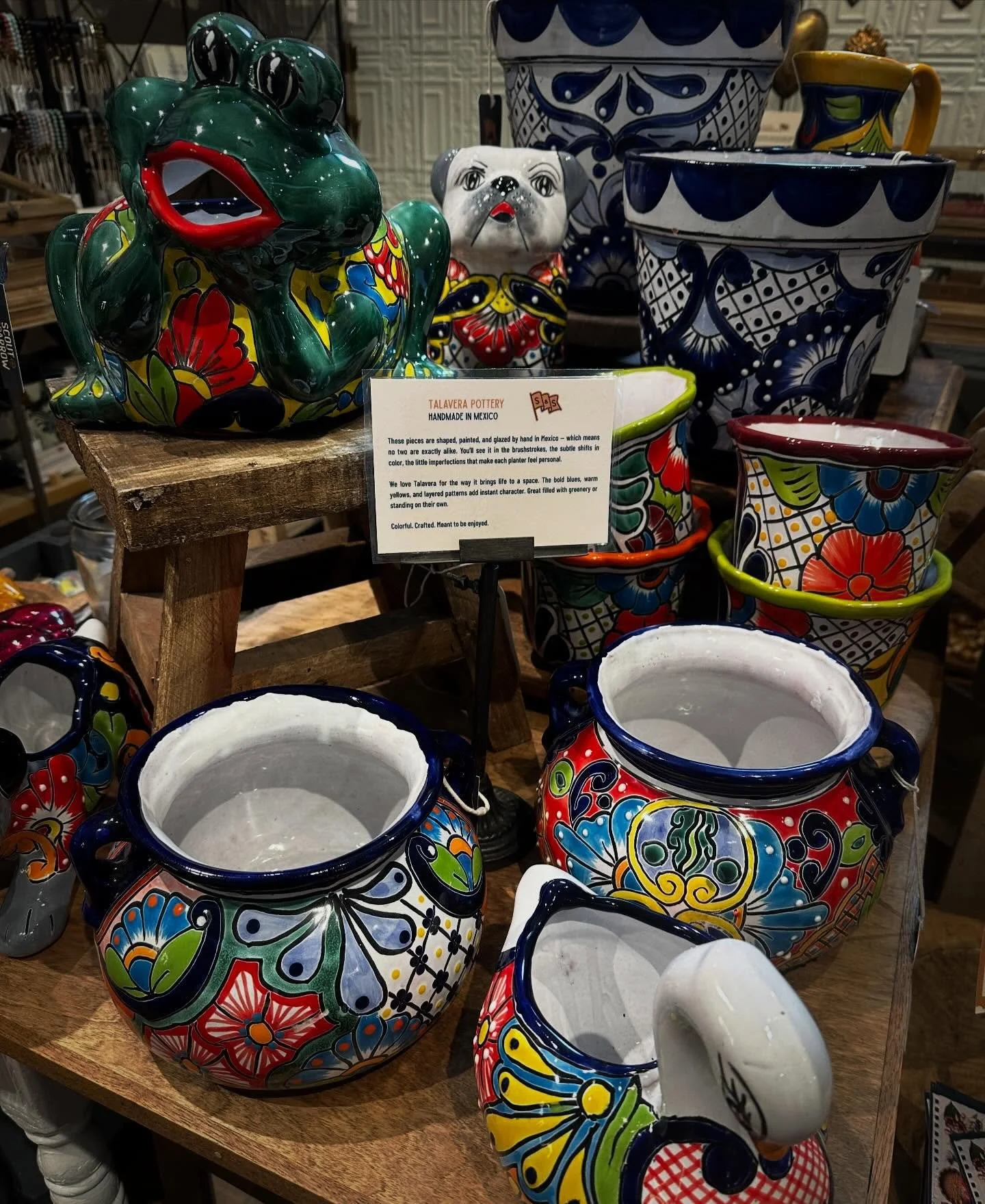 Our new Talavera planters and vases just landed &mdash; all handmade in Mexico, full of color, and each one a little different from the next. The kind of pieces that don&rsquo;t try too hard but somehow make everything around them feel better.

Add a