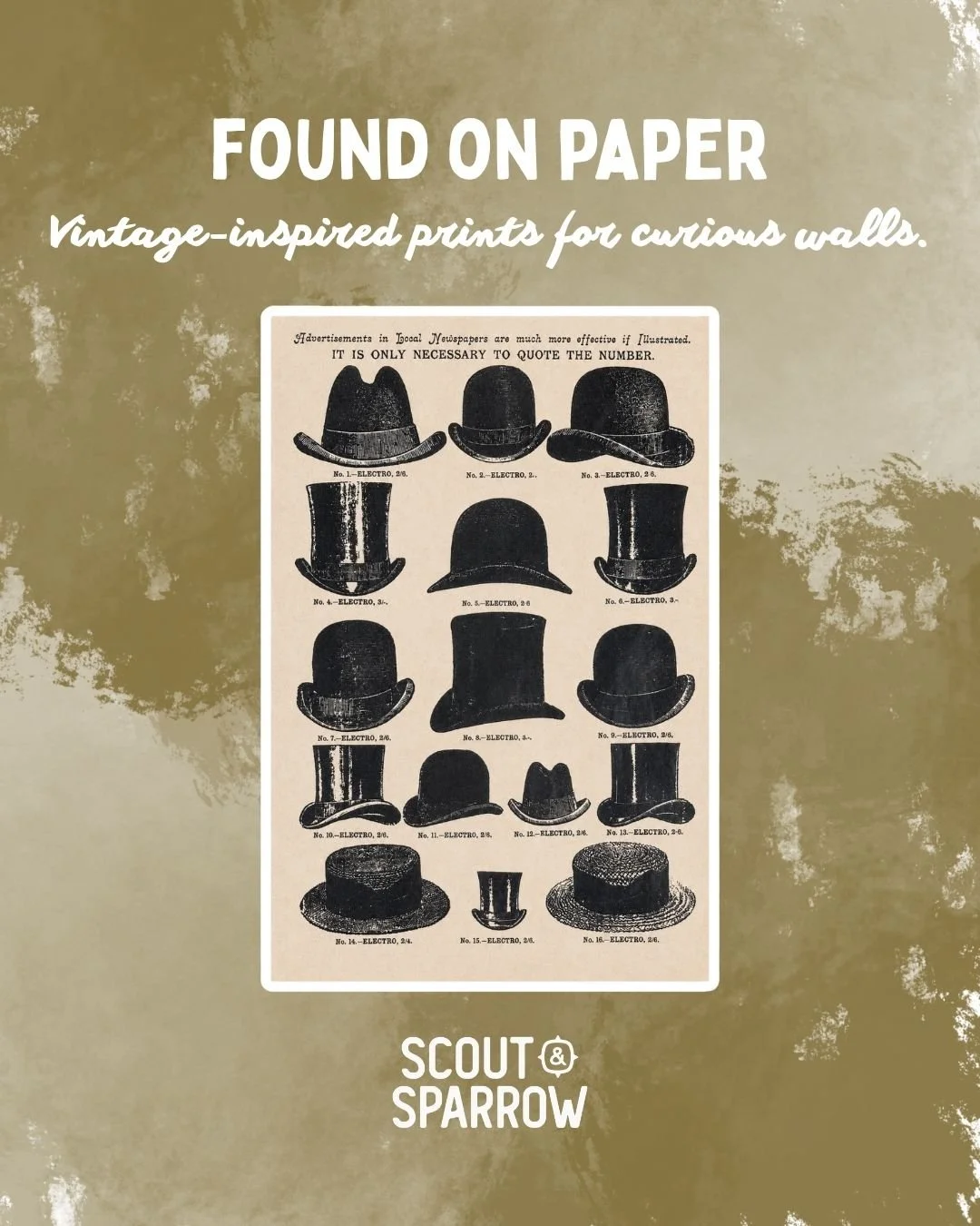 Found on Paper.
Some of the best pieces are the ones that make you stop and look a little longer.
Our newest collection of vintage-inspired art prints features antique illustrations, natural history studies, botanical artwork, typography, and histori