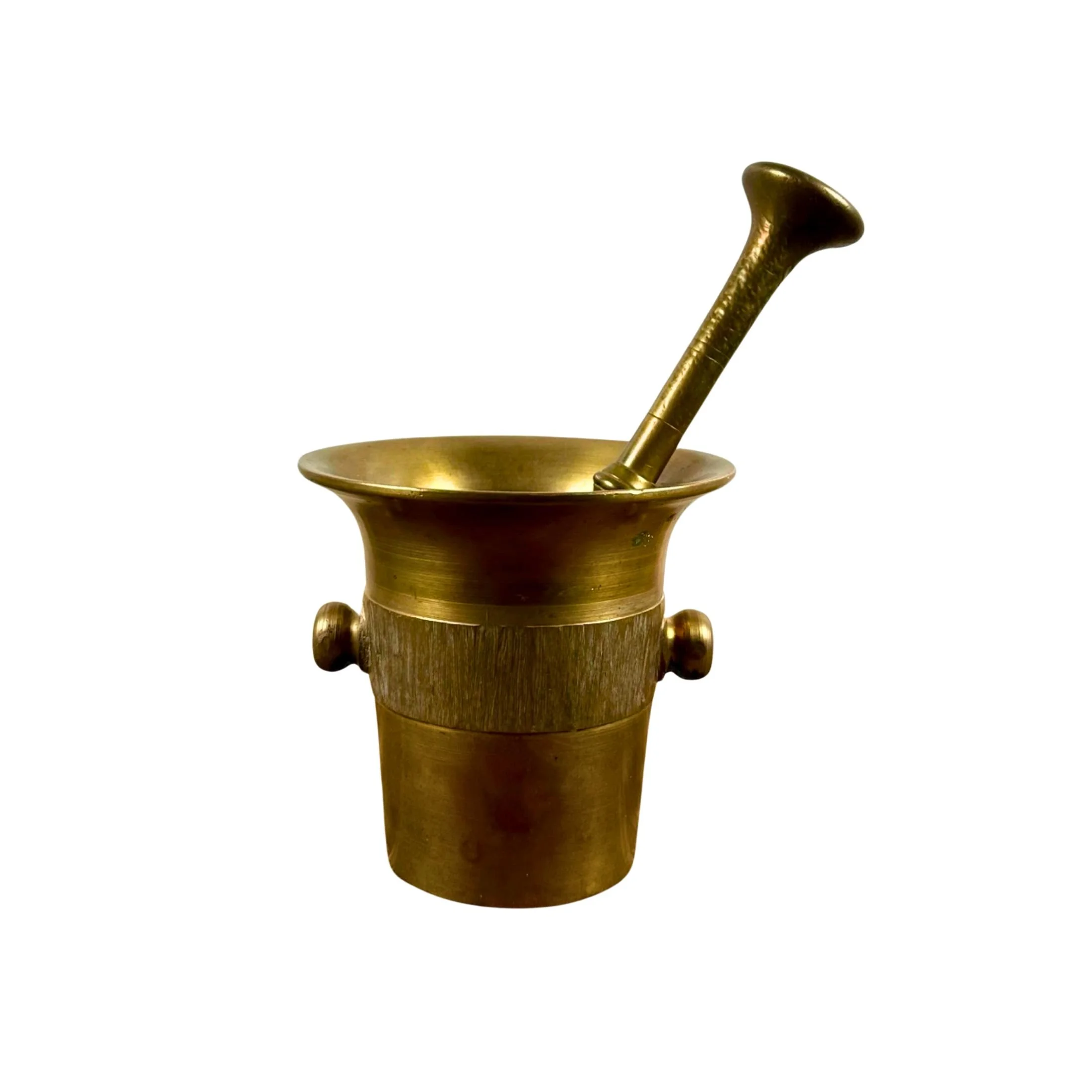 4204 - Vintage Brass Mortar and Pestle.jpg