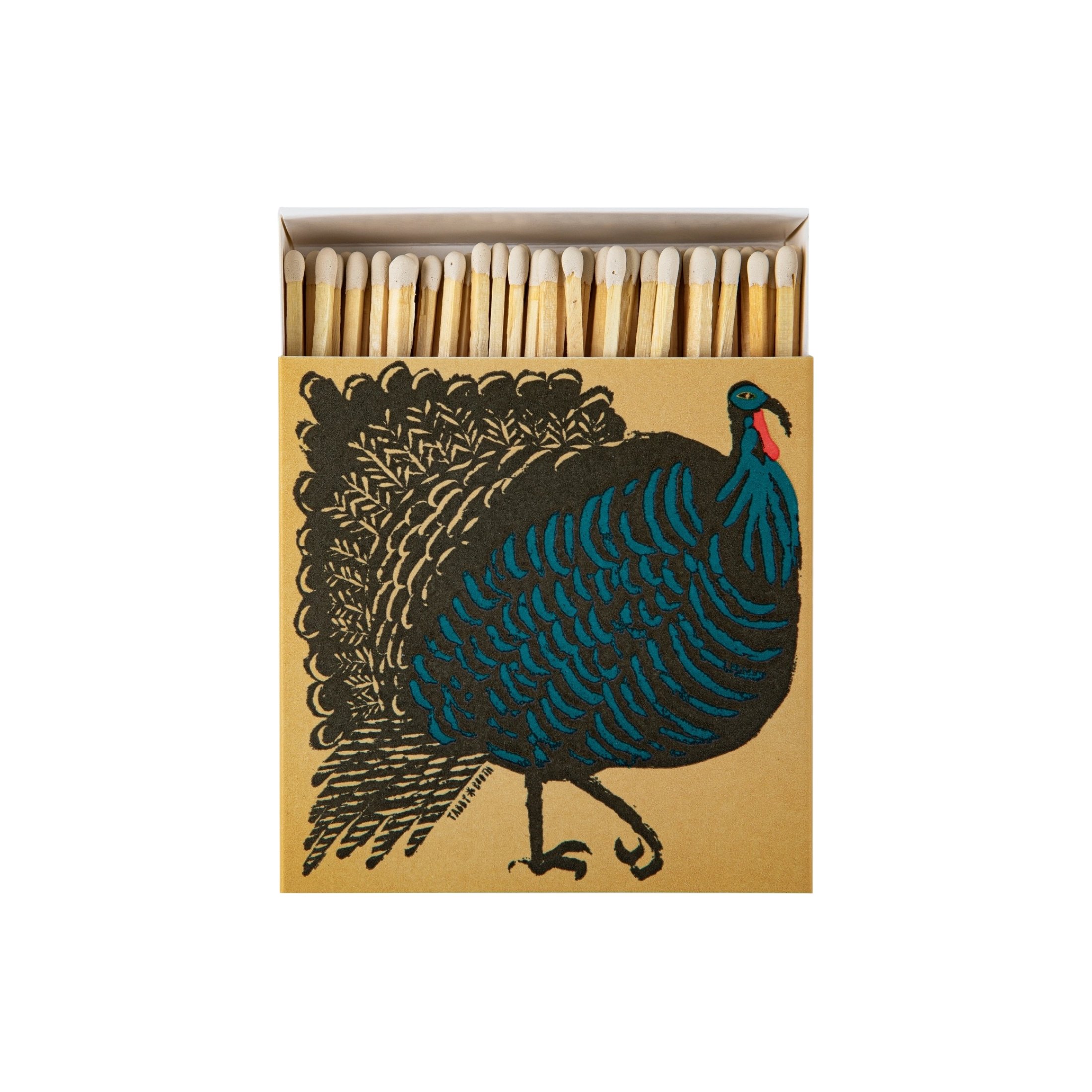 Turkey luxury safety matches by Archivist Gallery with illustrated turkey matchbox