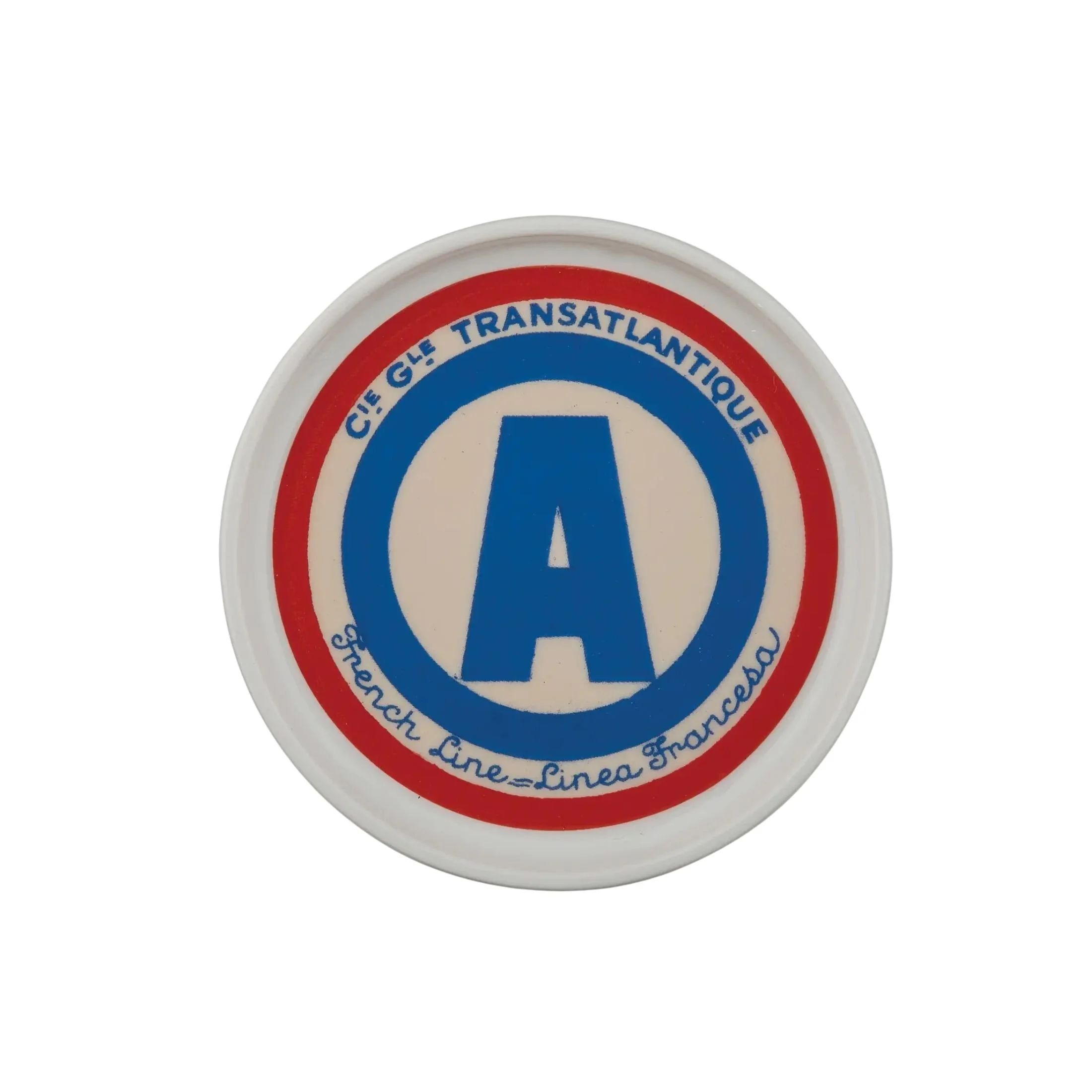 The Grand Tour Paris Ceramic Coaster “A” French Line