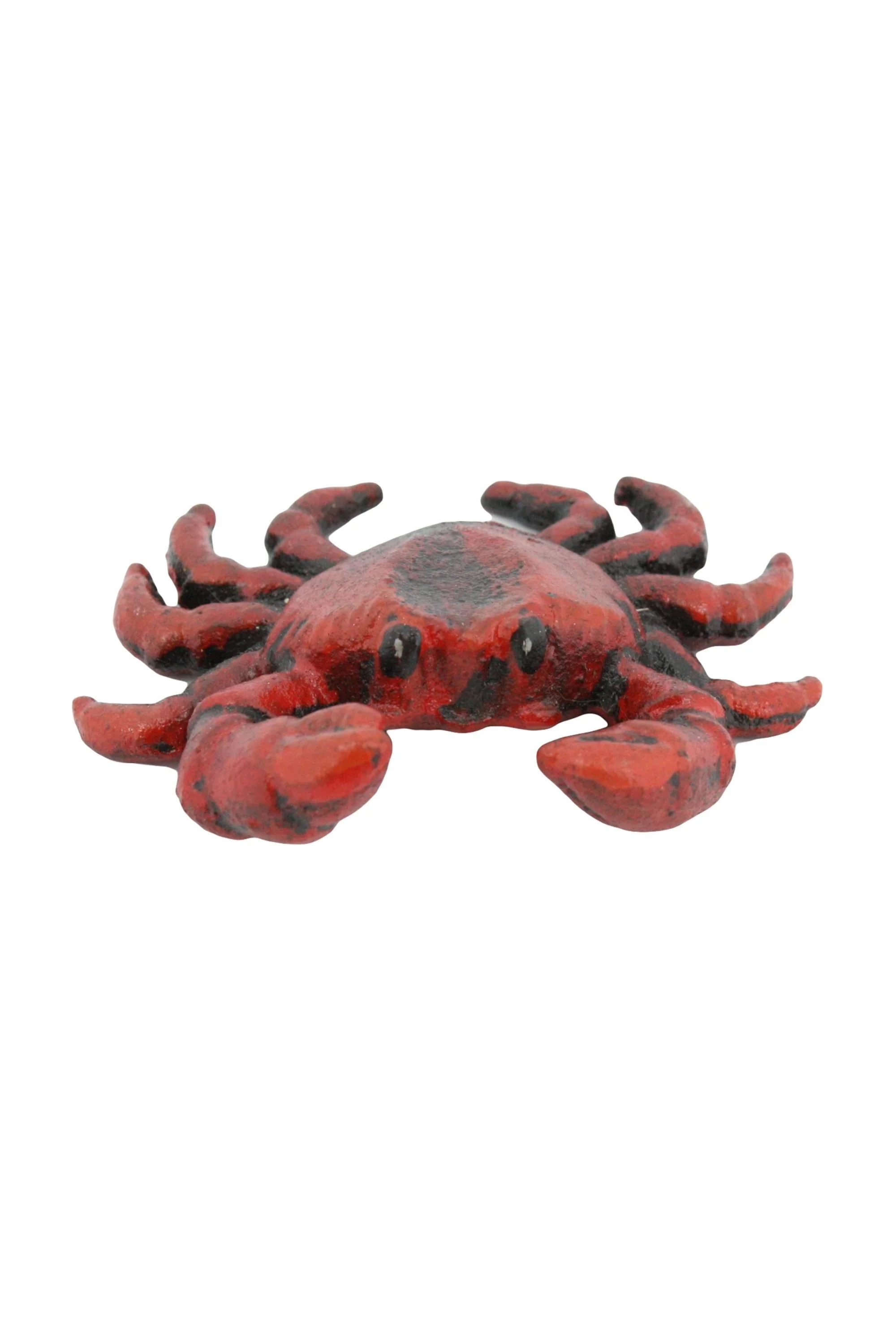 Red cast iron crab bottle opener nautical bar decor