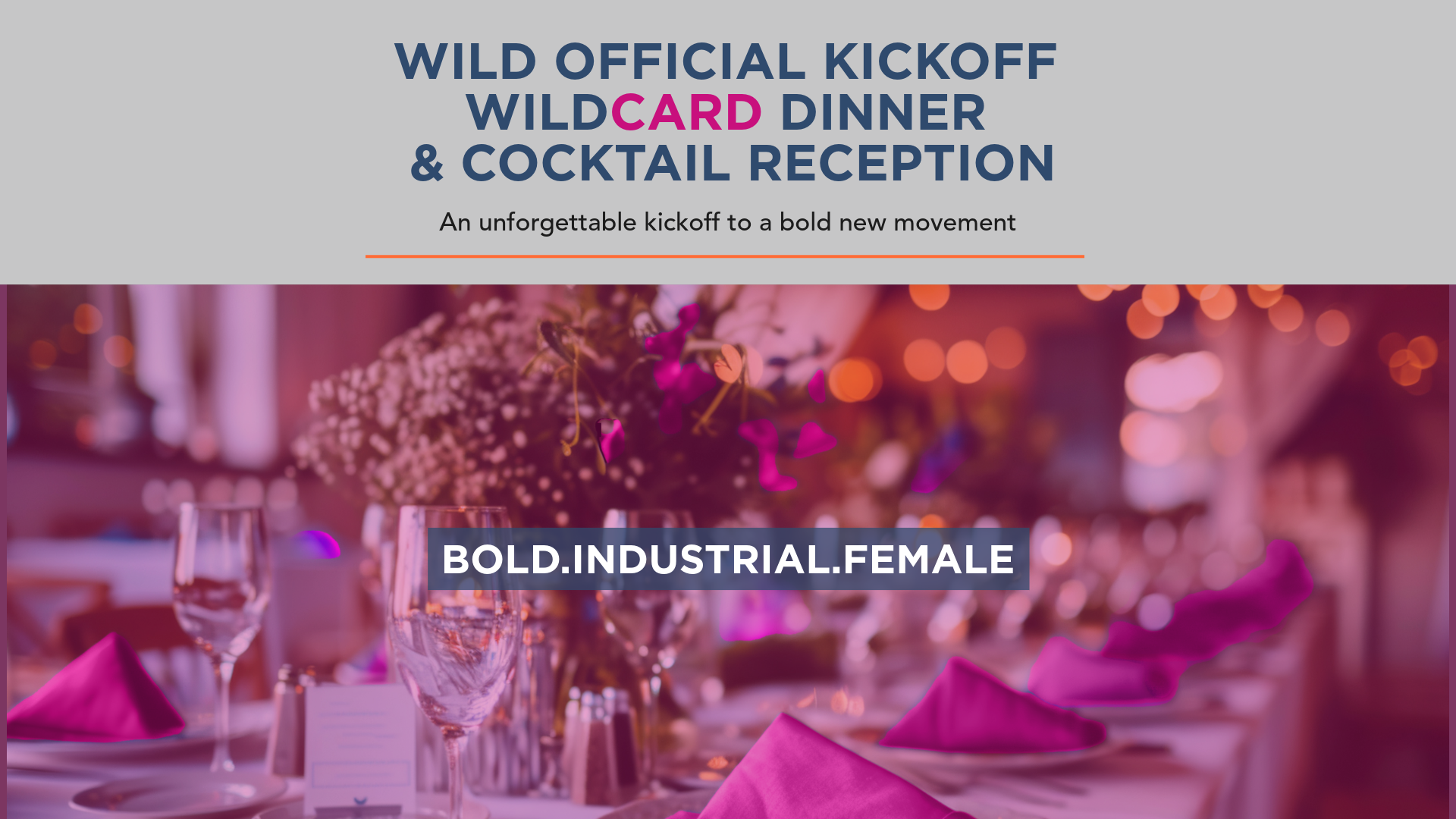 WILD Kick-Off Dinner