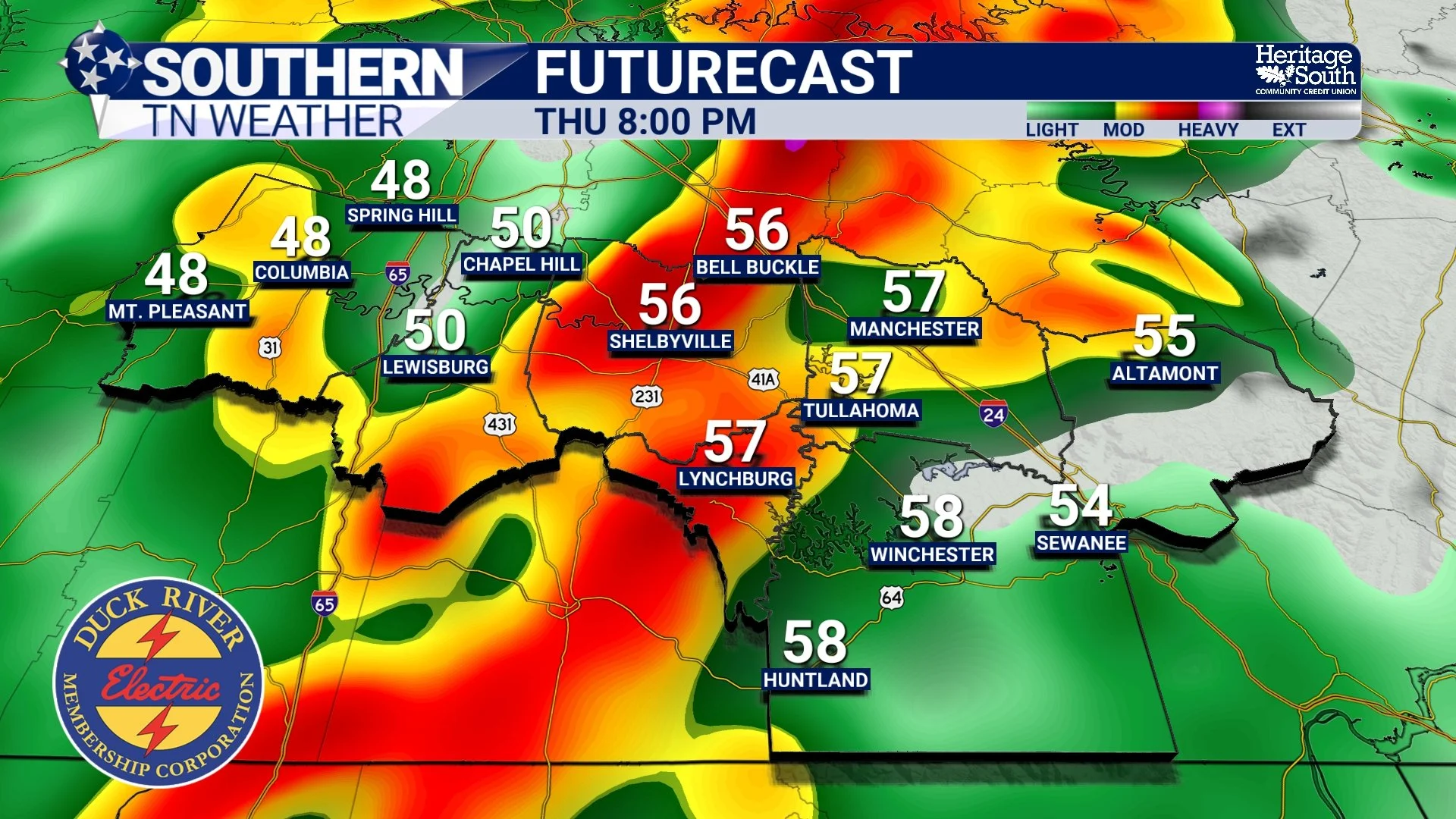 Thursday Afternoon Rain and Storm Update