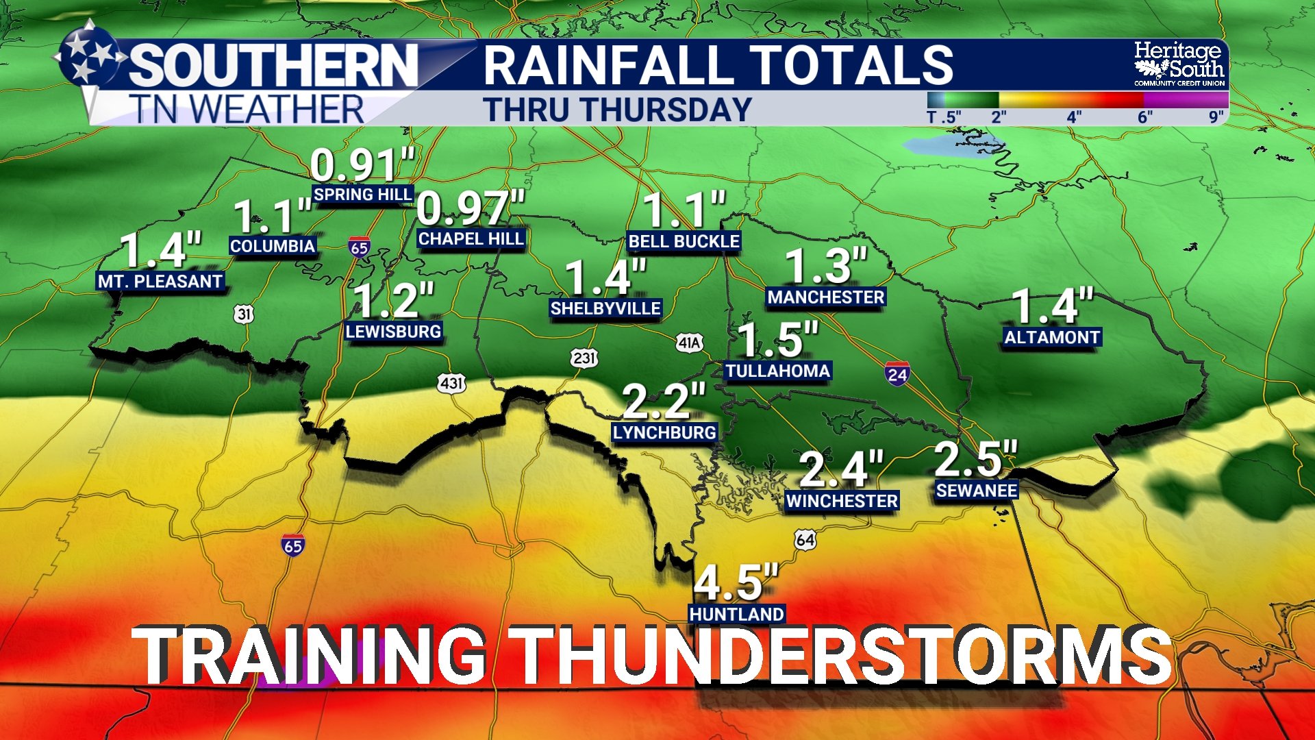 Showers and Storms Increase… A Closer Look at Tonight into Wednesday