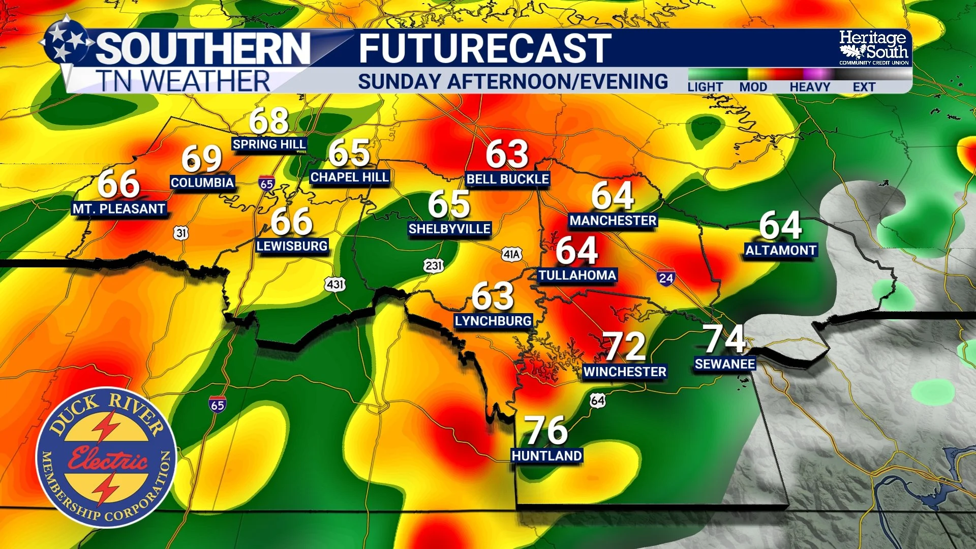 A Warm Weekend Ahead… But Rain Returns Sunday