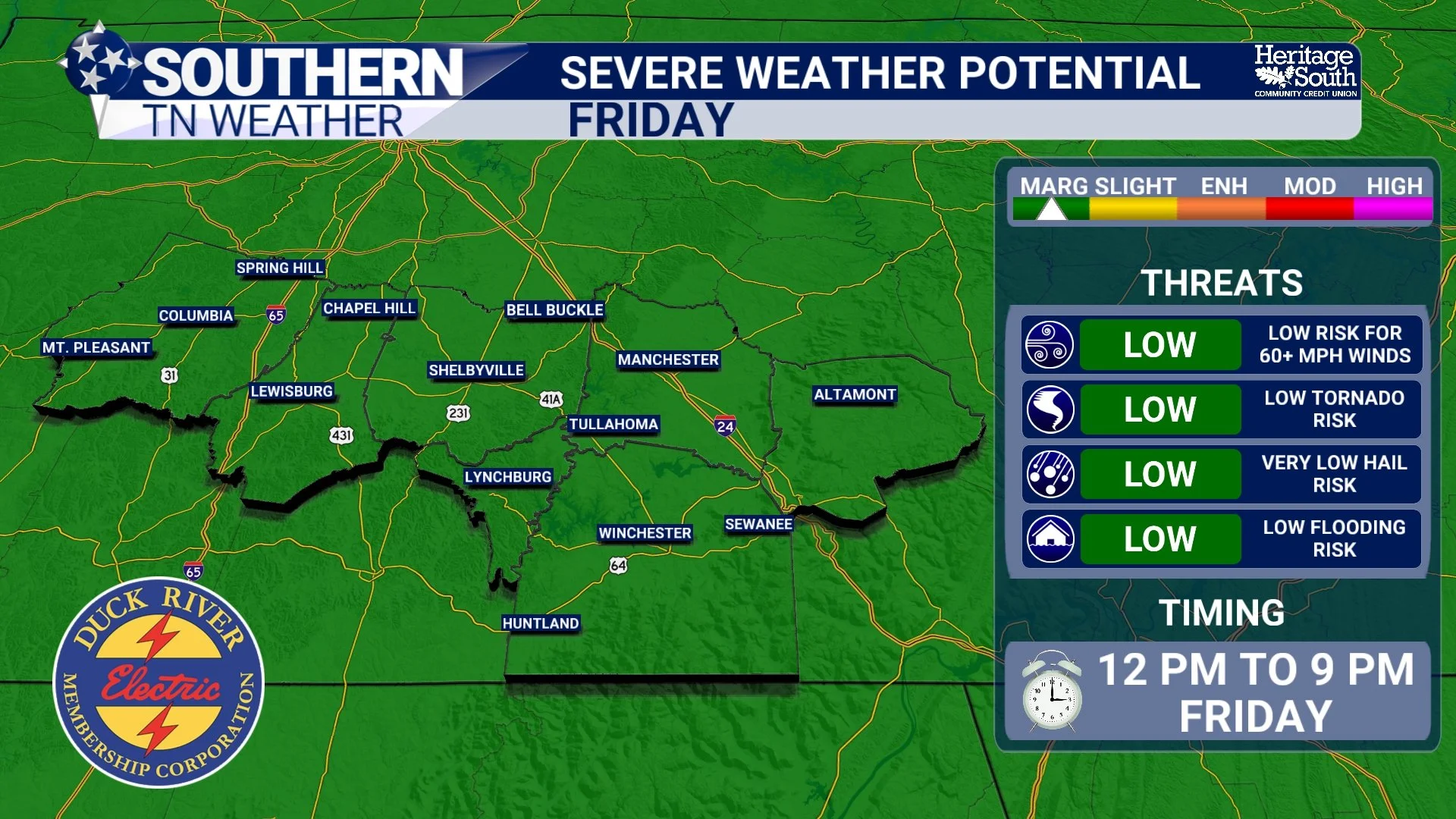 Small Severe Weather Risk Tomorrow... Latest Details Here