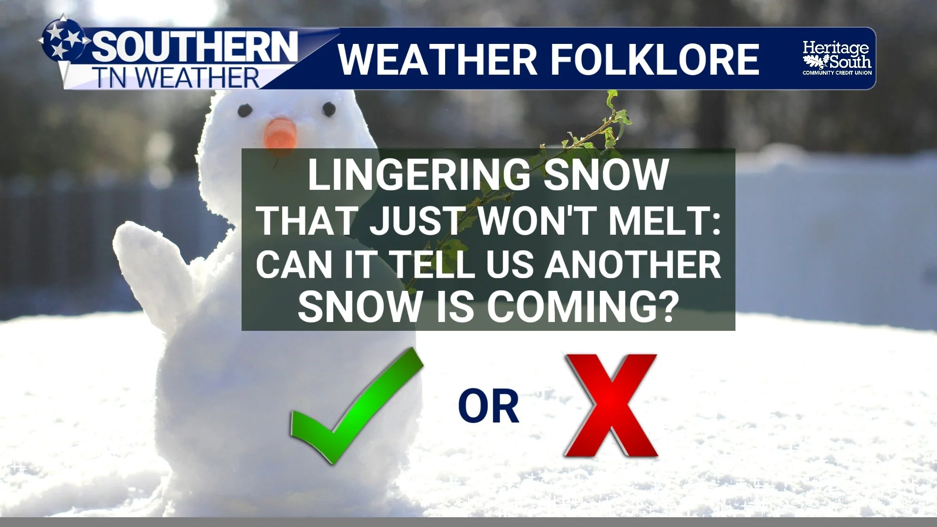 Weather Folklore: Is Lingering Snow “Waiting” on Another?