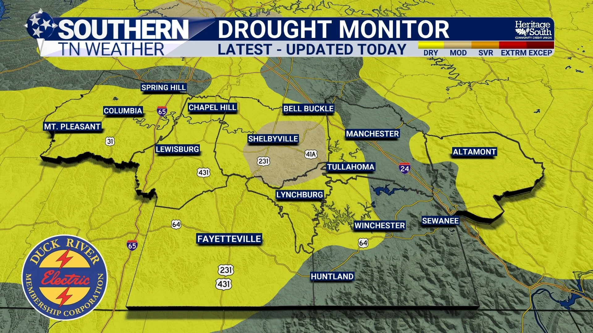 Drought Monitor Update: Dry Conditions Expanding
