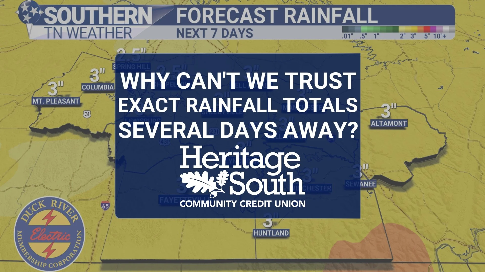 Why Can't We Trust Exact Rainfall Totals Several Days Away?