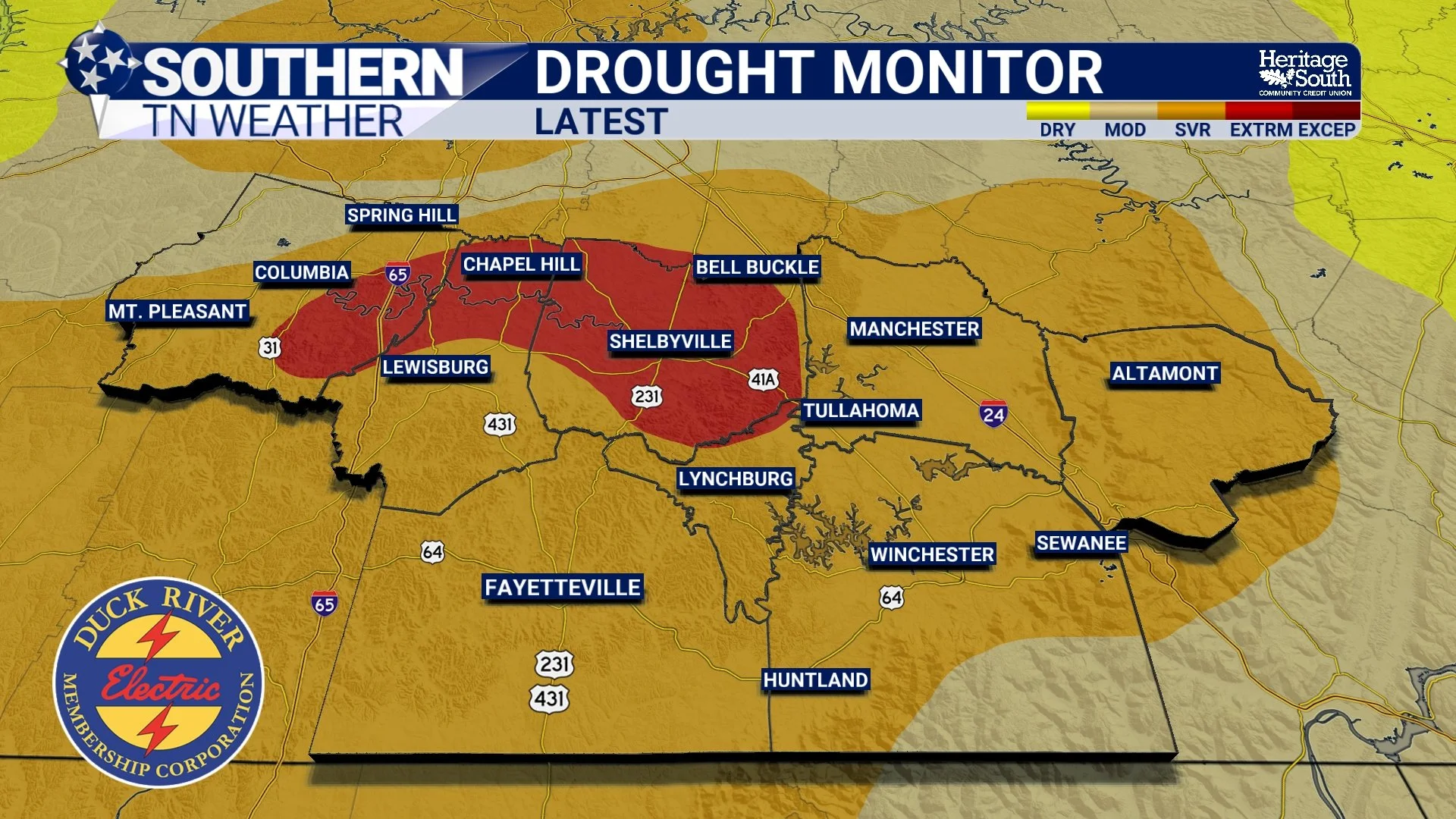 Extreme Drought Expands Across The Area But MUCH-Needed Rain Is Coming!