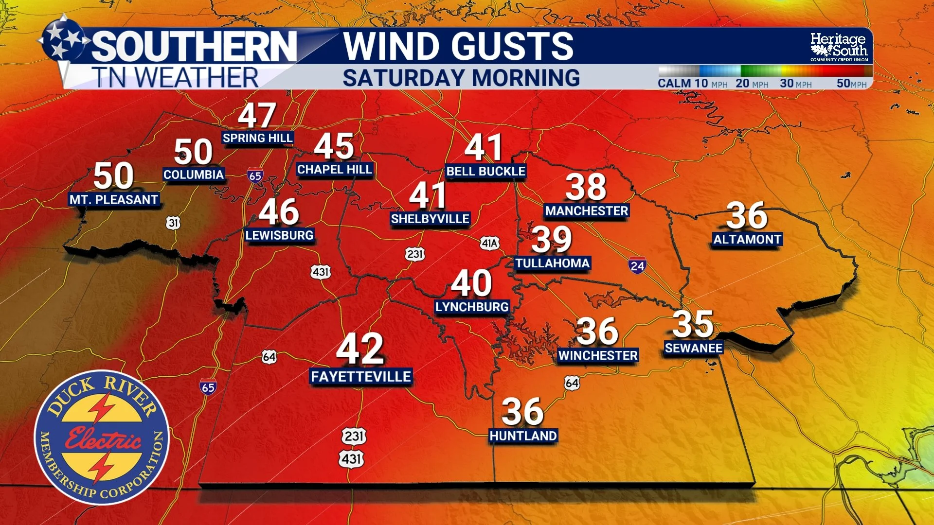 Weekend Outlook: Isaias Brings a Wet, Windy Saturday to S Middle TN