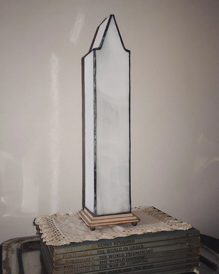 The Garage | Architectural Leaded Glass Obelisk Table Lamp 5.jpg