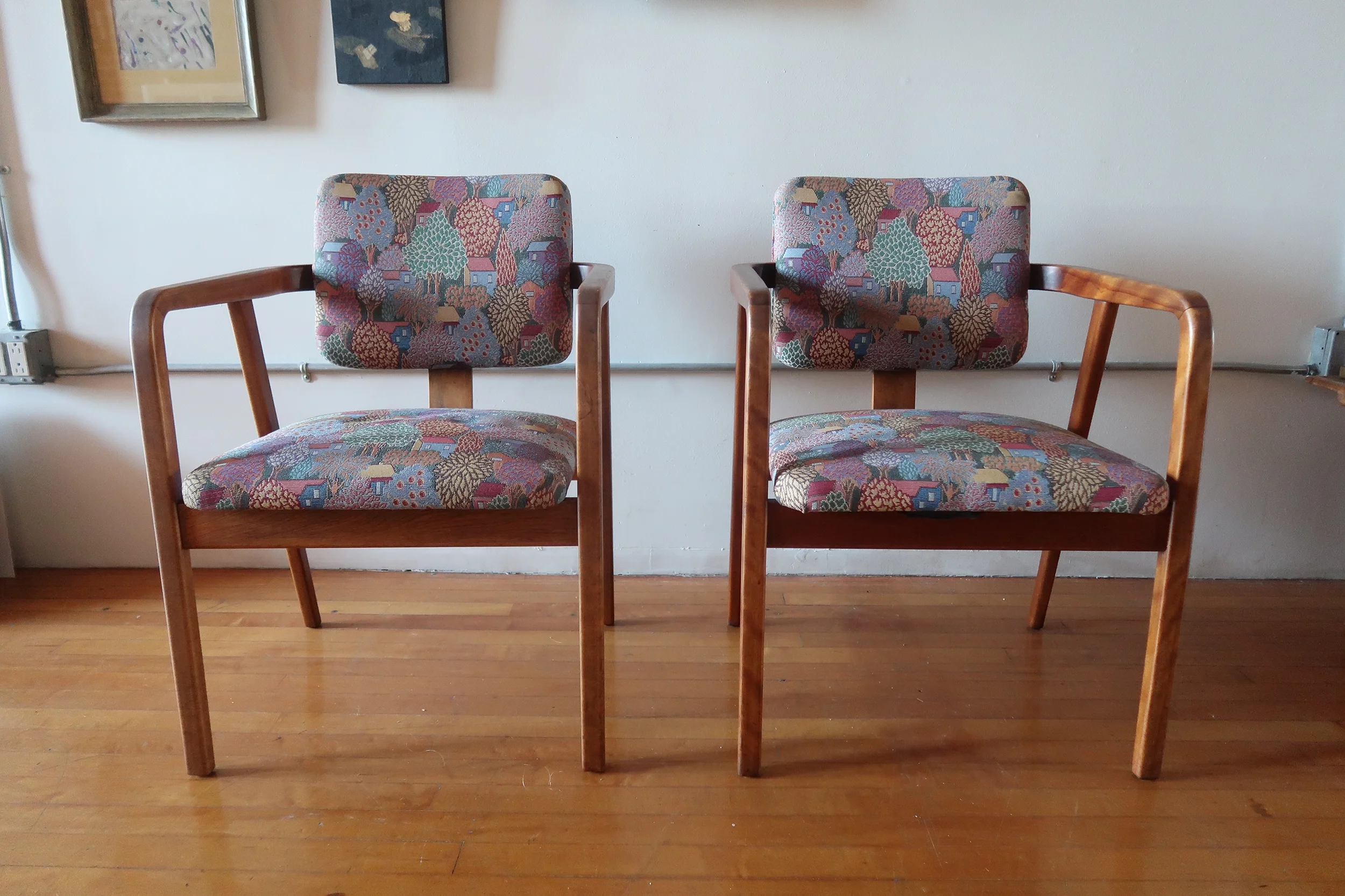 George Nelson Herman Miller Model 4663 chairs front view 2.webp