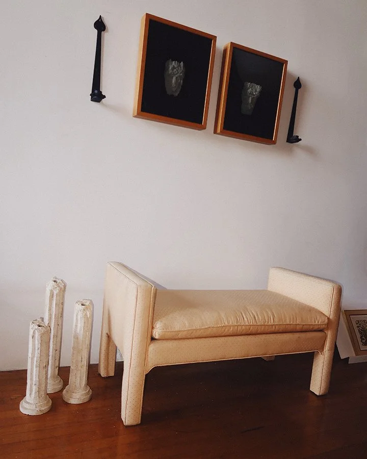The Garage | Karl Springer Style Parsons Bench in Butter Yellow Upholstery 12.jpg
