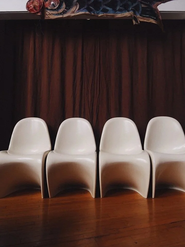 Panton Style Molded Plastic Chairs